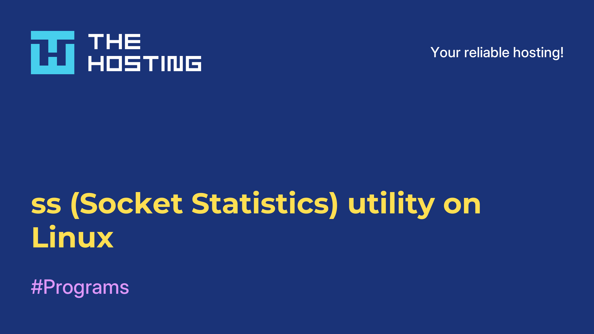 ss (Socket Statistics) utility on Linux