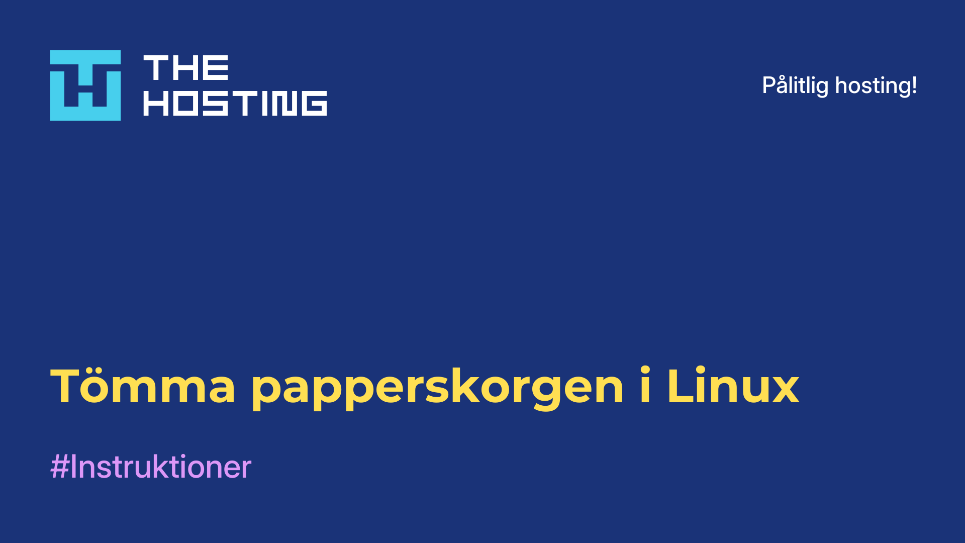 Tömma papperskorgen i Linux