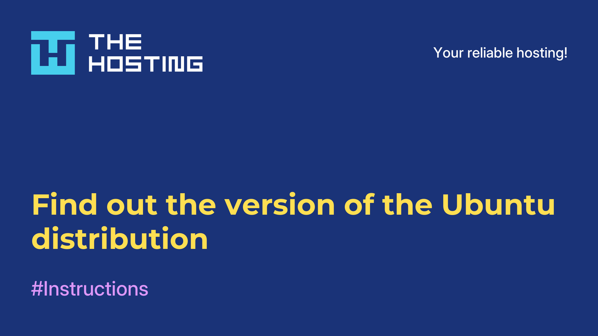 Find out the version of the Ubuntu distribution