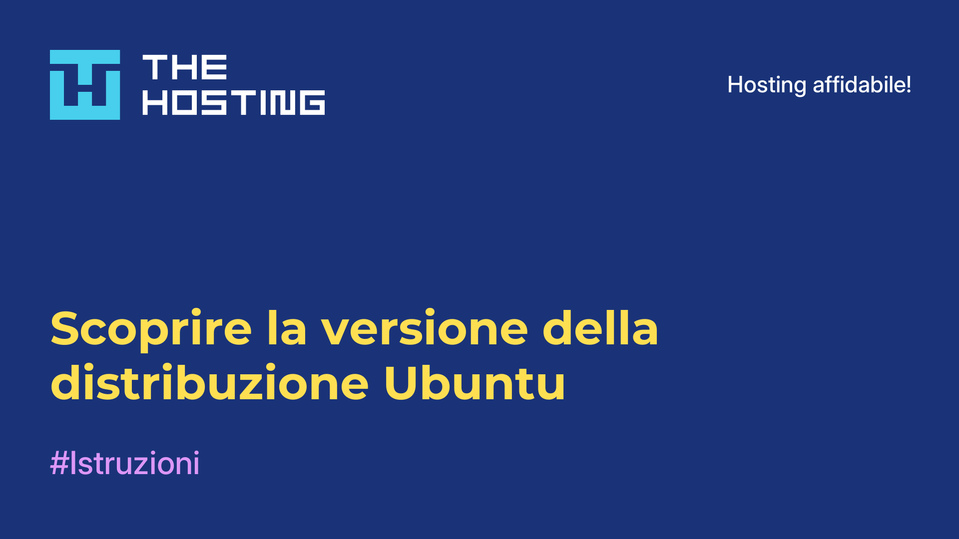 Scoprire la versione della distribuzione Ubuntu