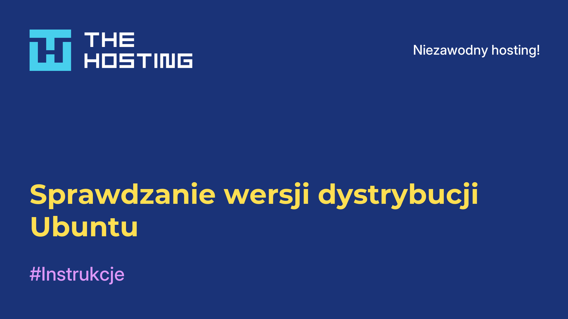 Sprawdzanie wersji dystrybucji Ubuntu