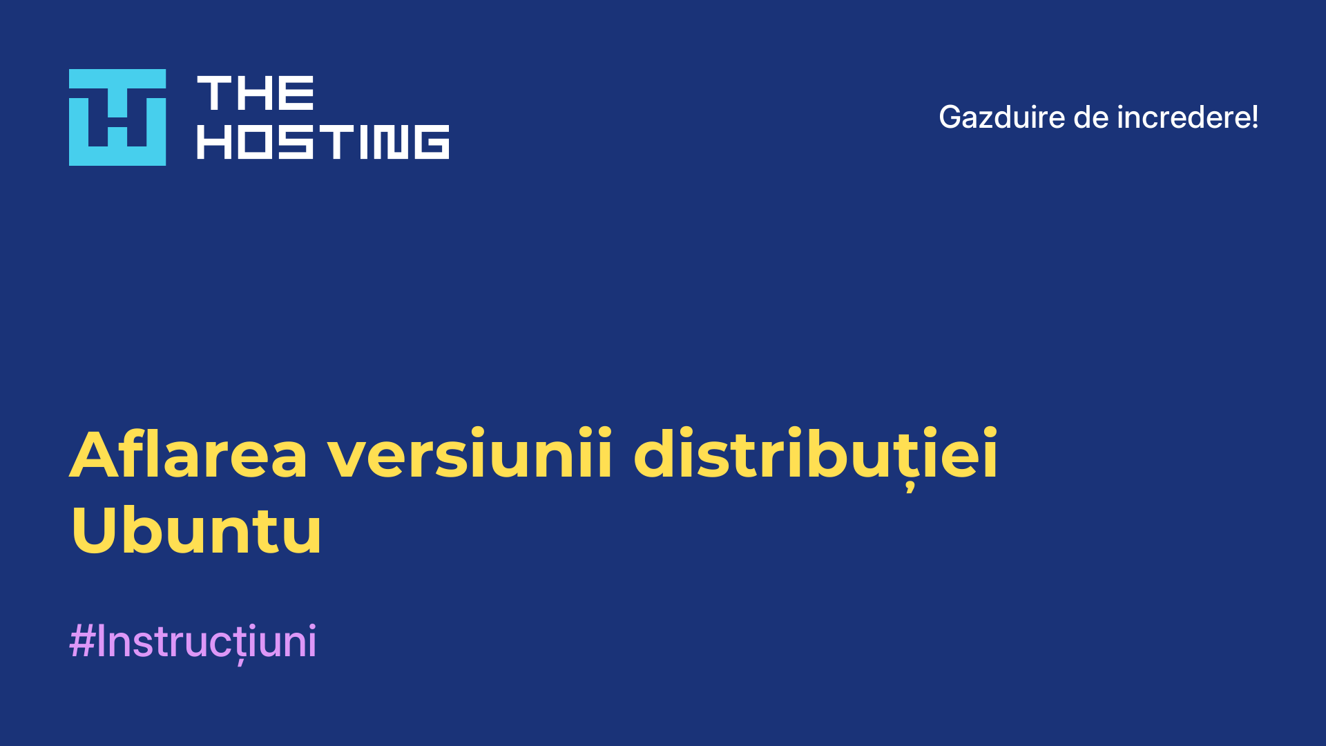 Aflarea versiunii distribuției Ubuntu