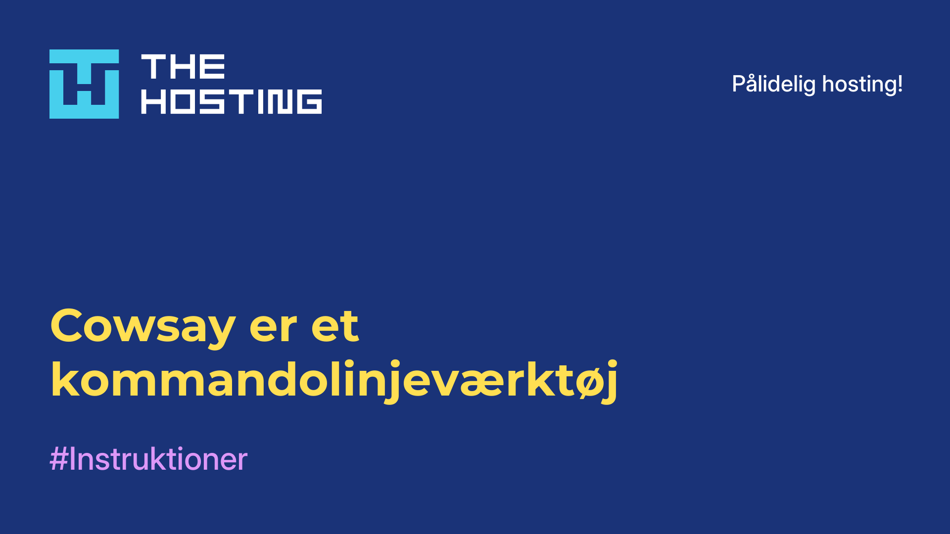 Cowsay er et kommandolinjeværktøj
