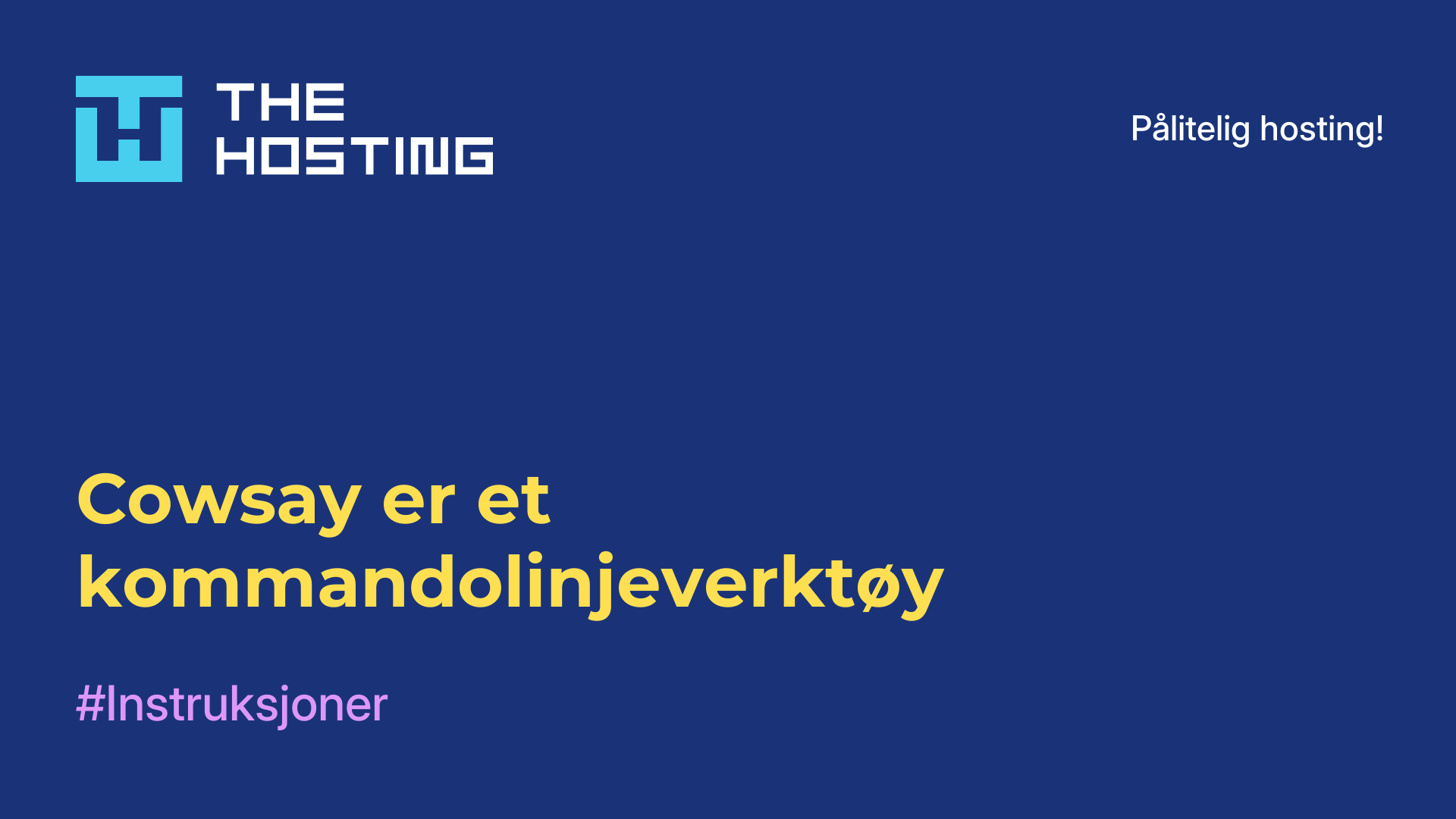 Cowsay er et kommandolinjeverktøy