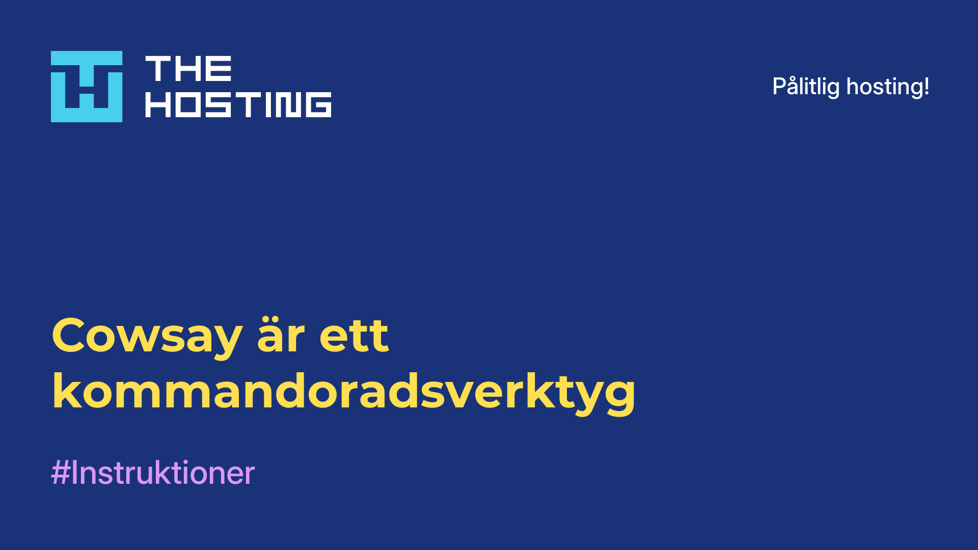 Cowsay är ett kommandoradsverktyg