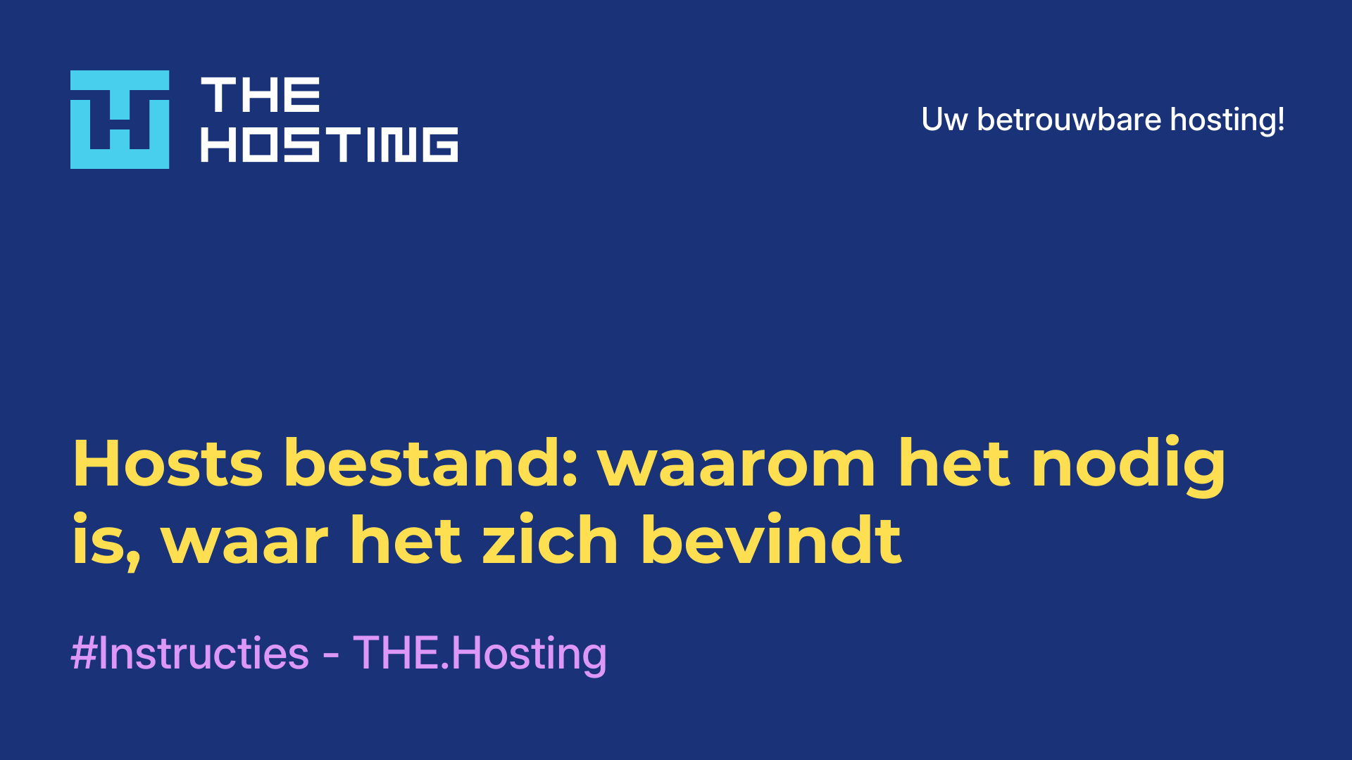 Hosts-bestand: waarom het nodig is, waar het zich bevindt