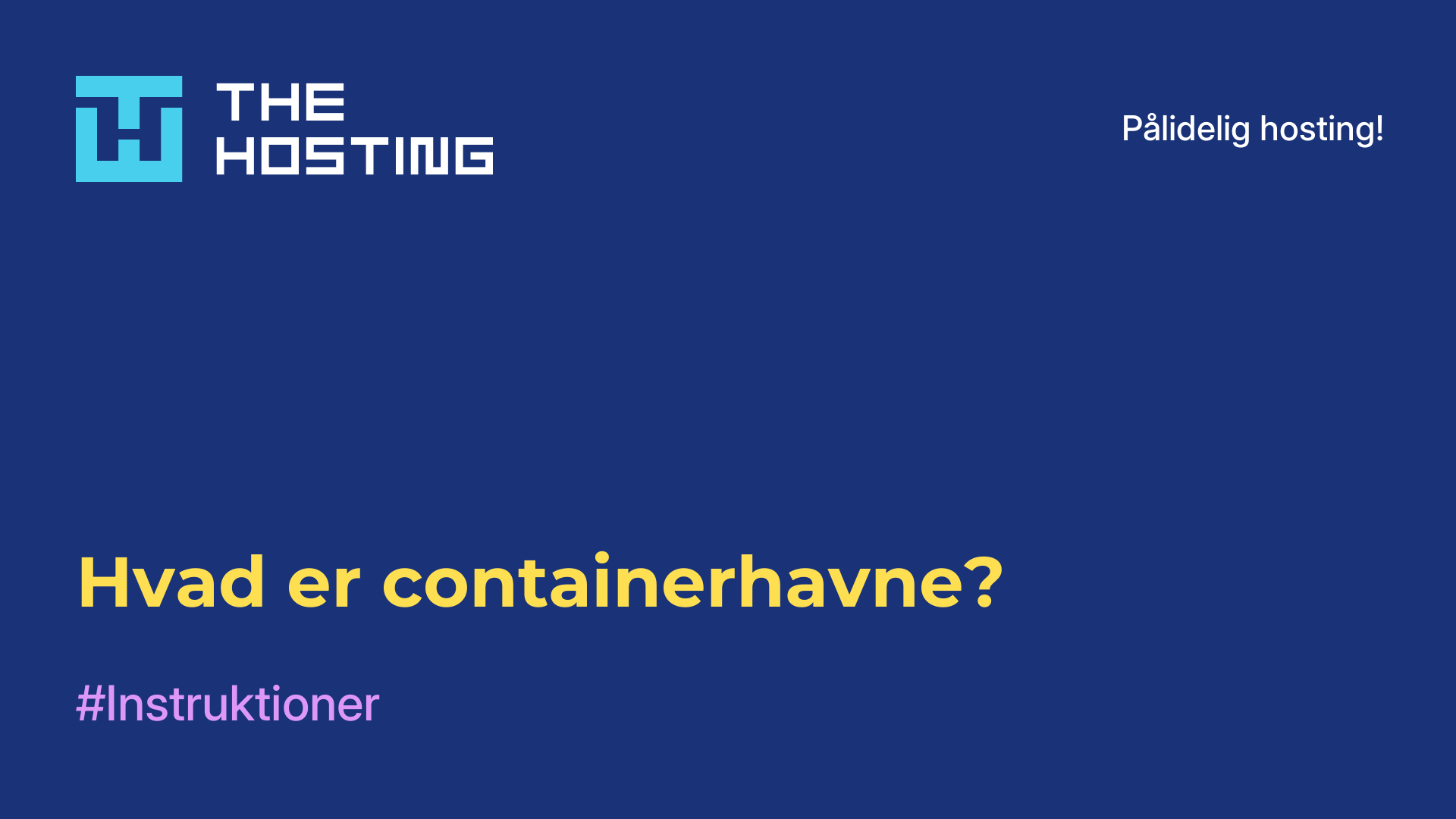 Hvad er containerhavne?