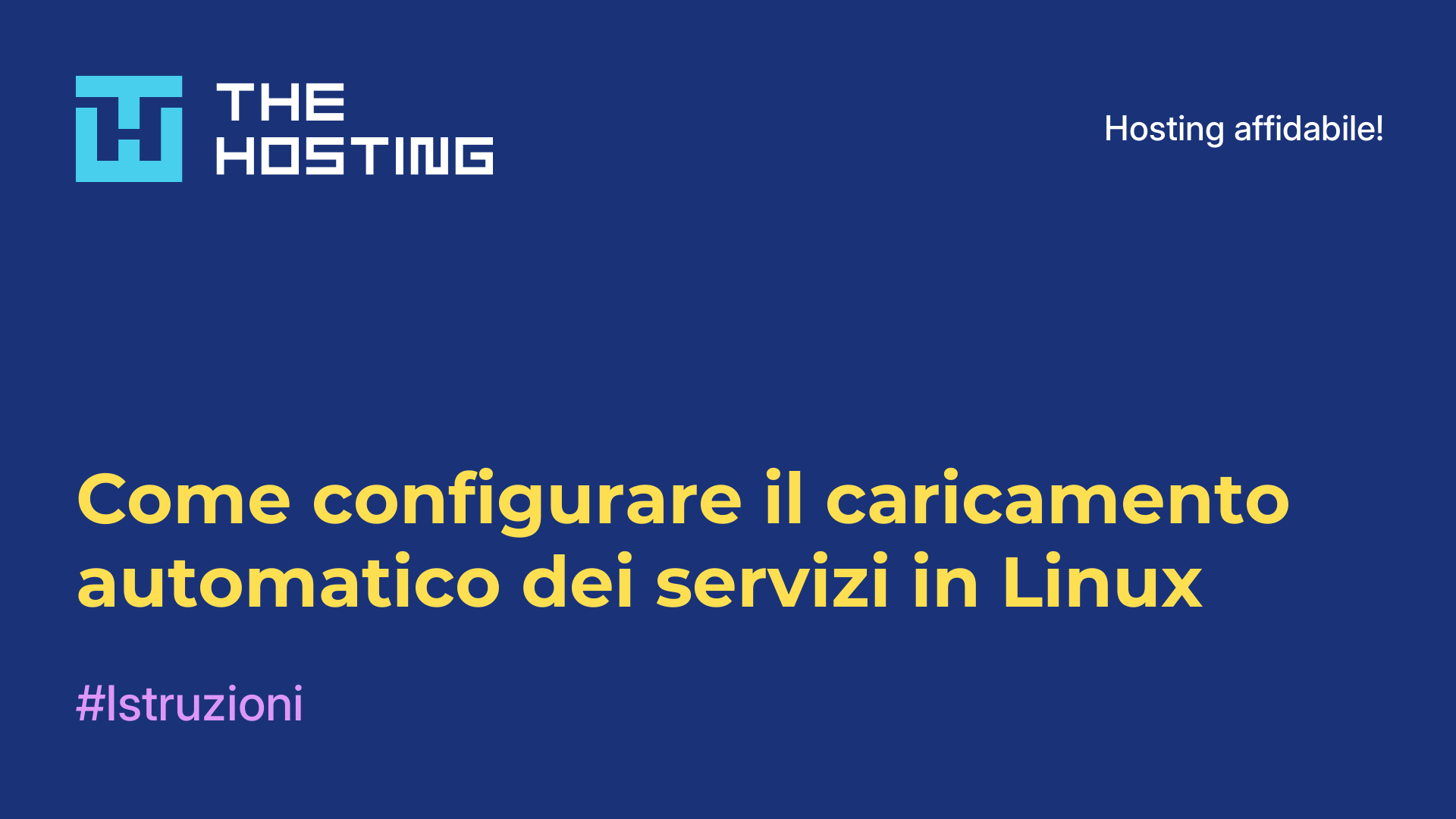 Come configurare il caricamento automatico dei servizi in Linux