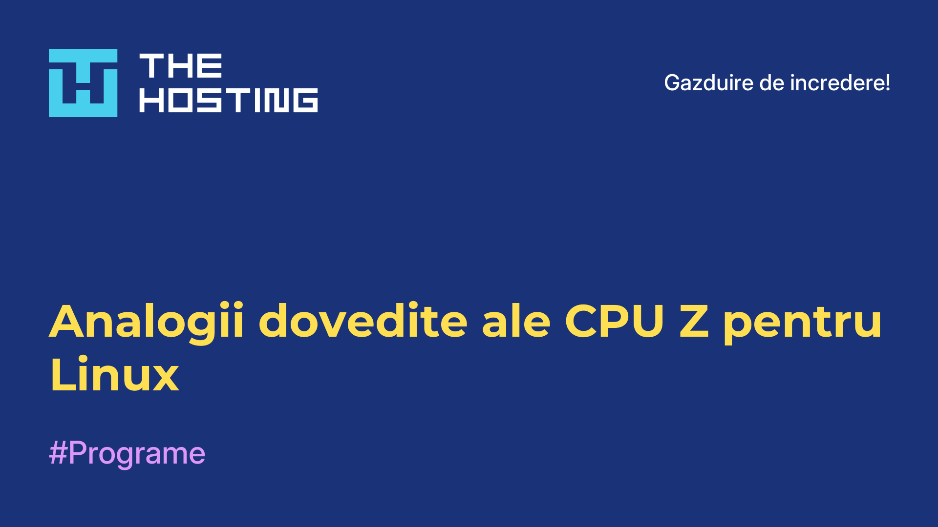 Analogii dovedite ale CPU-Z pentru Linux