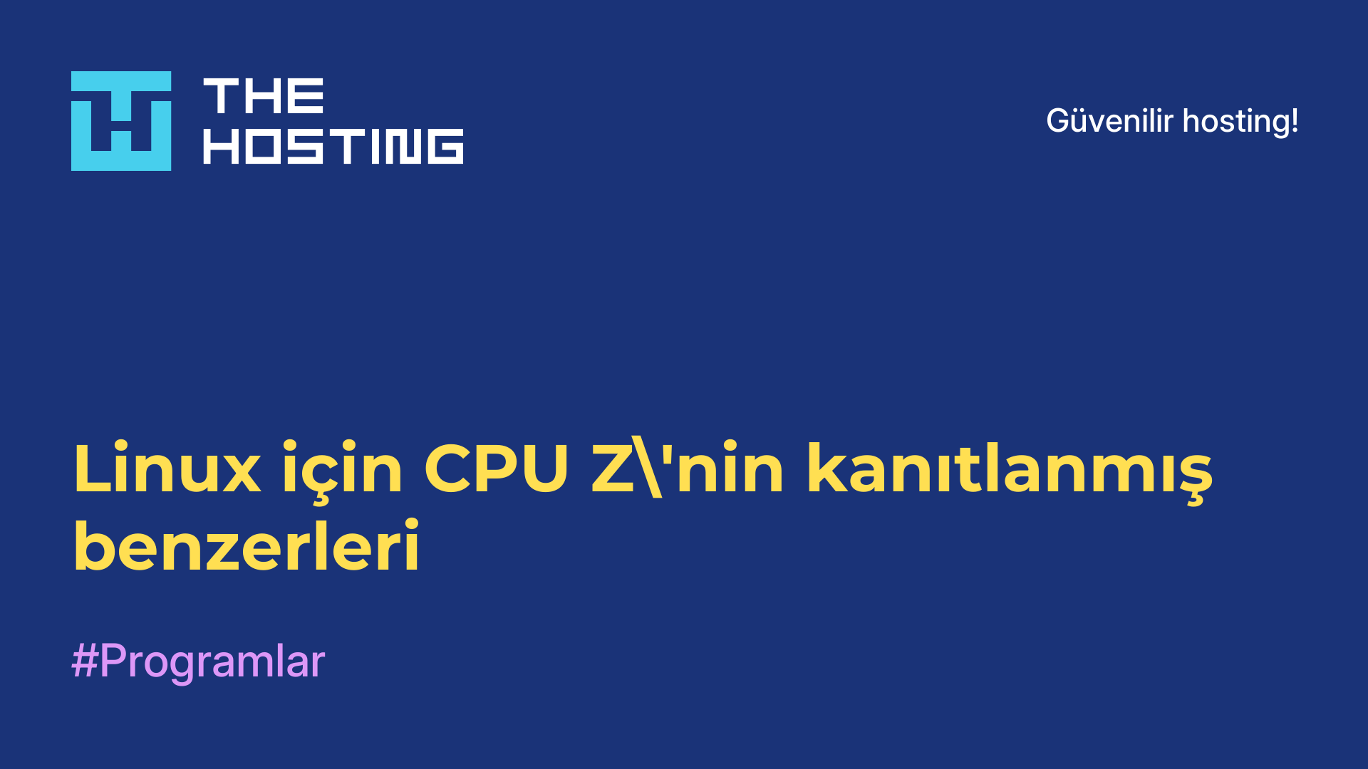 Linux için CPU-Z'nin kanıtlanmış benzerleri