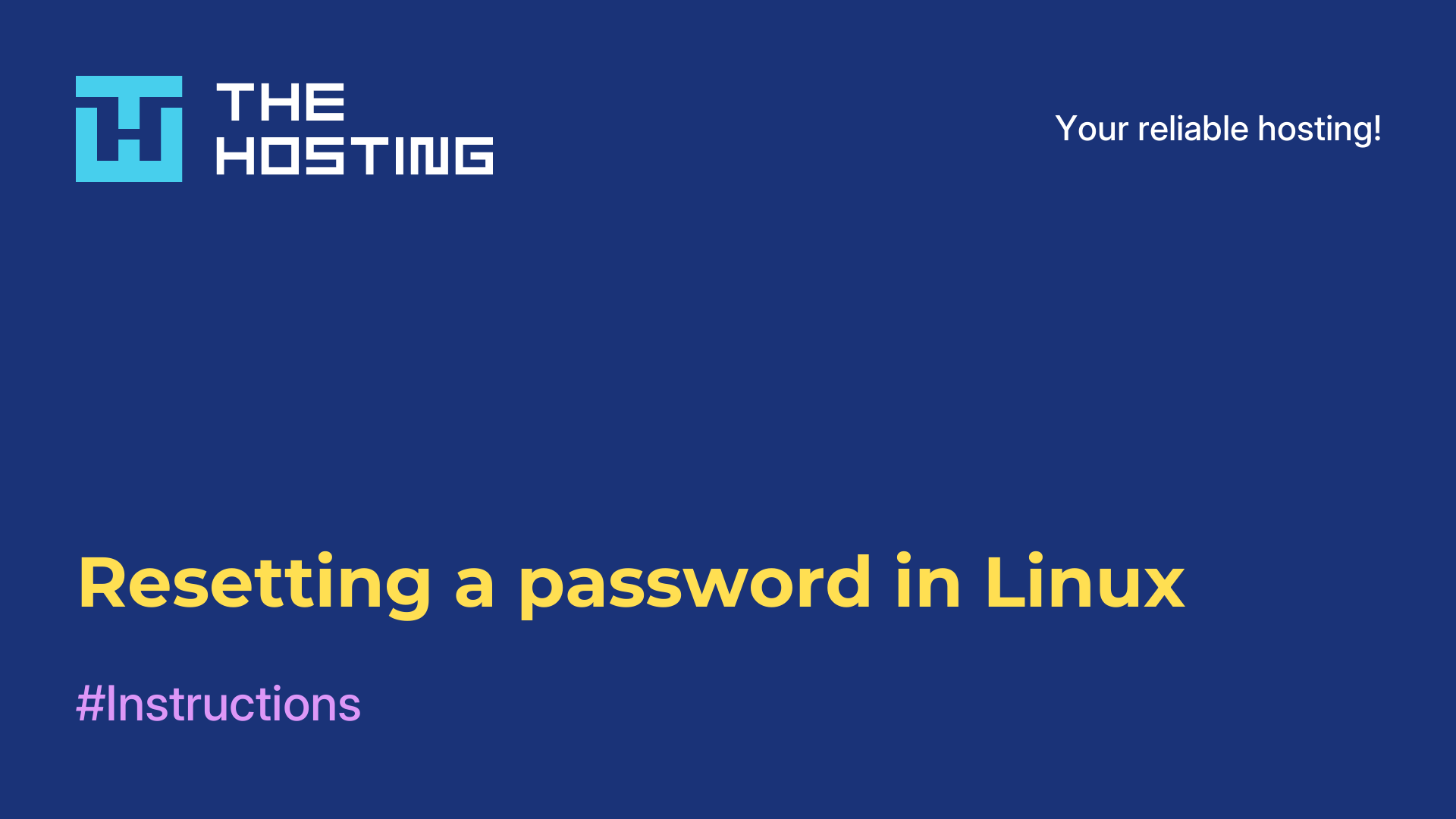 Resetting a password in Linux