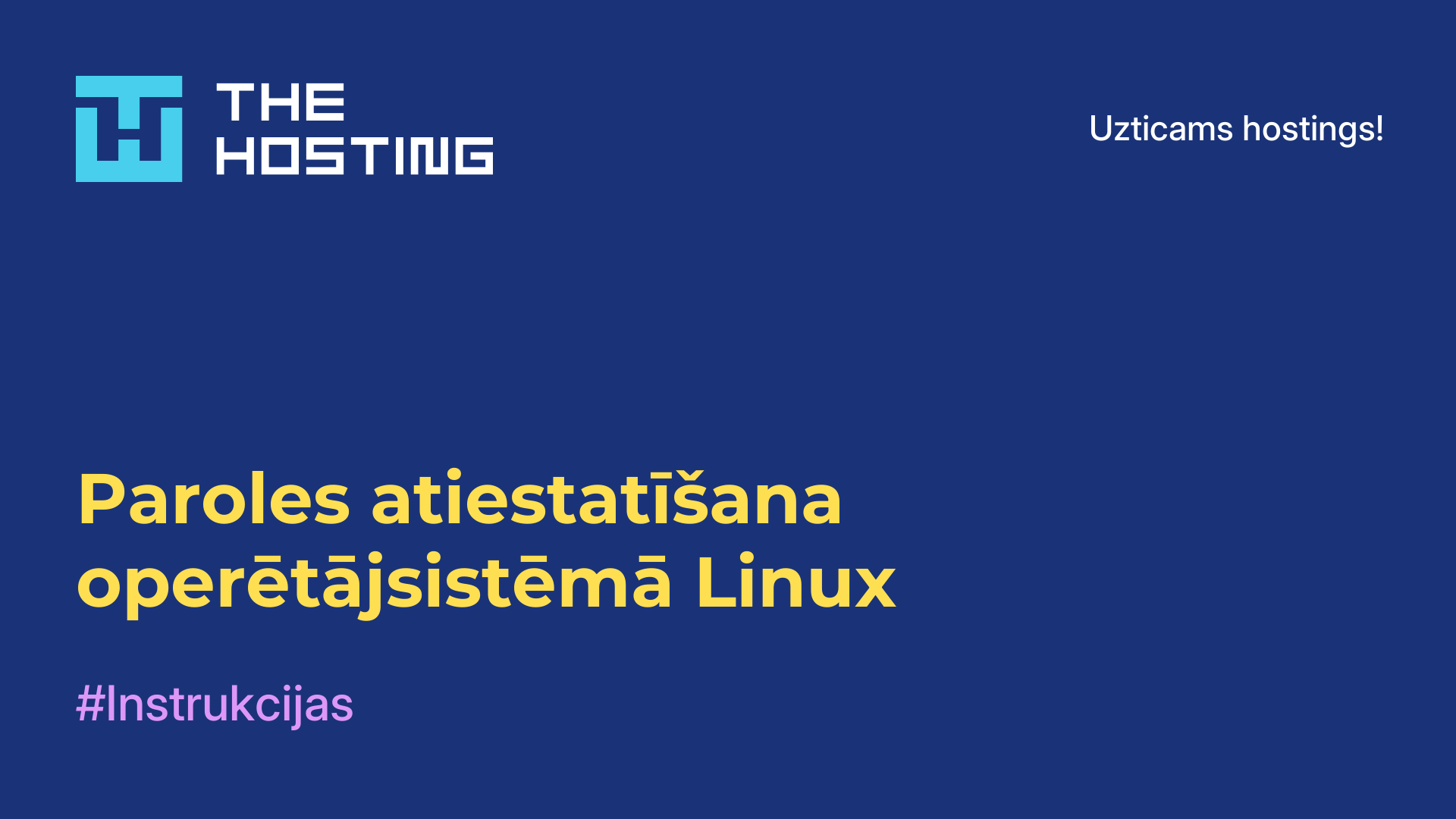 Paroles atiestatīšana operētājsistēmā Linux