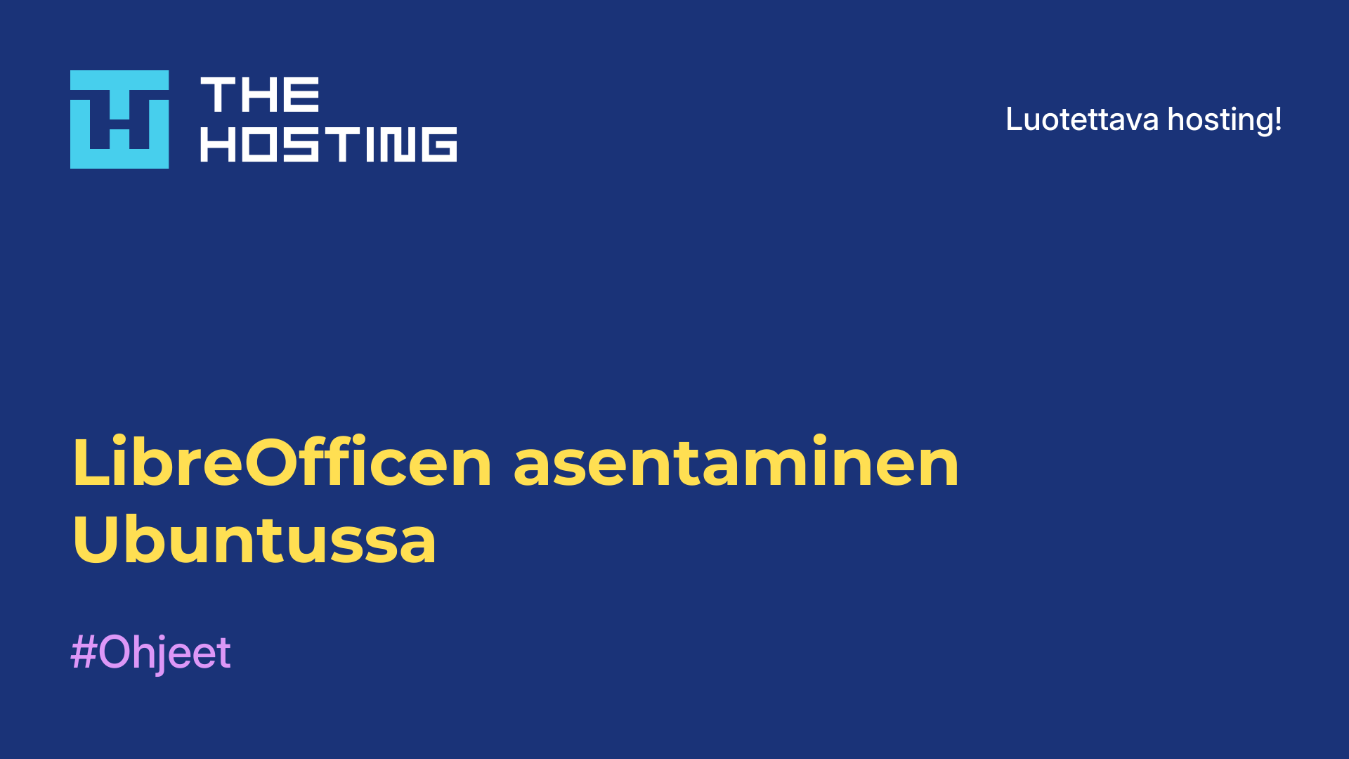 LibreOfficen asentaminen Ubuntussa