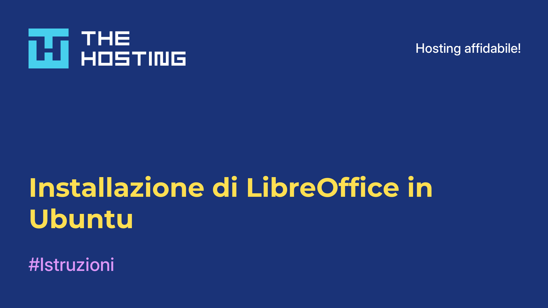 Installazione di LibreOffice in Ubuntu