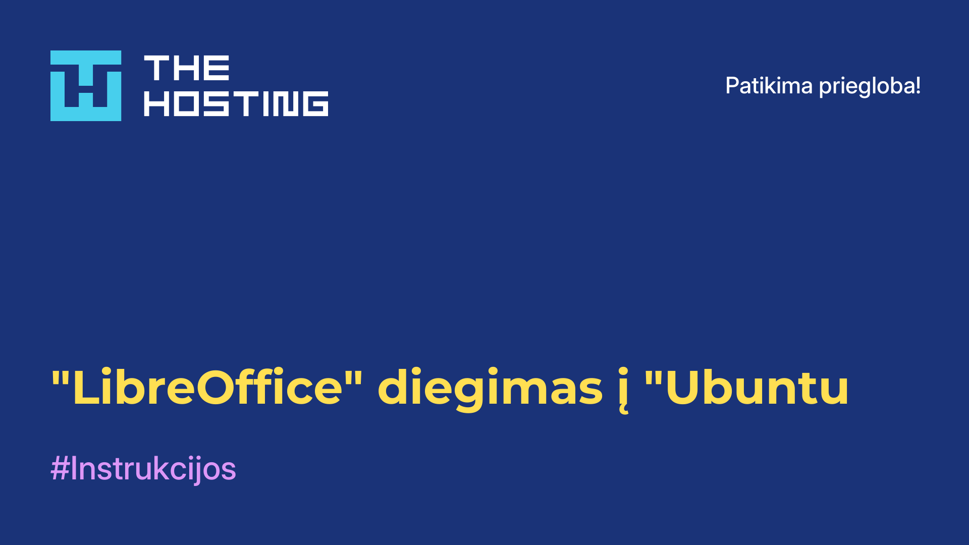 "LibreOffice" diegimas į "Ubuntu