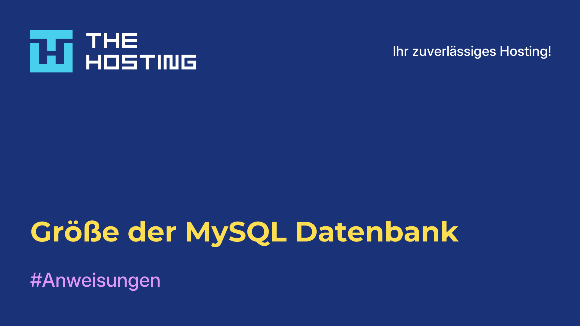 Größe der MySQL-Datenbank
