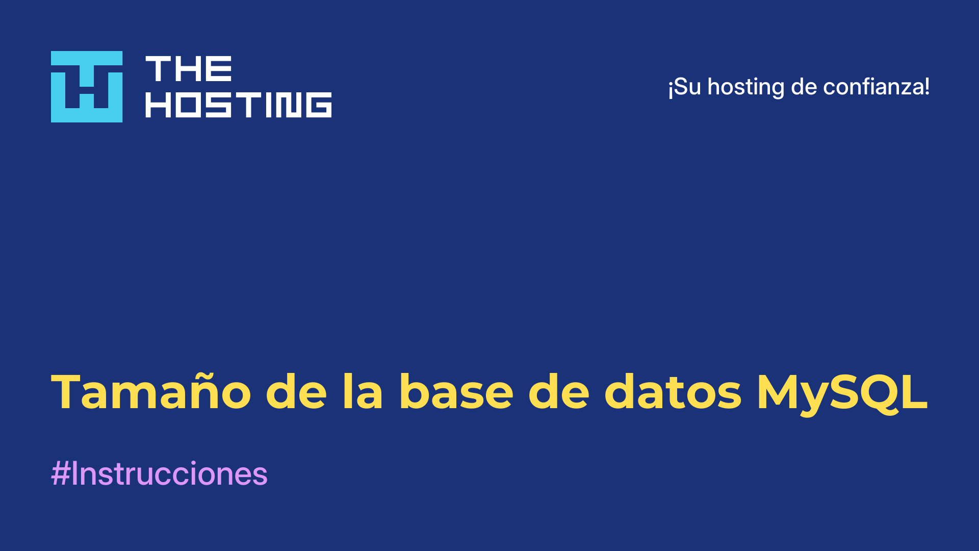 Tamaño de la base de datos MySQL