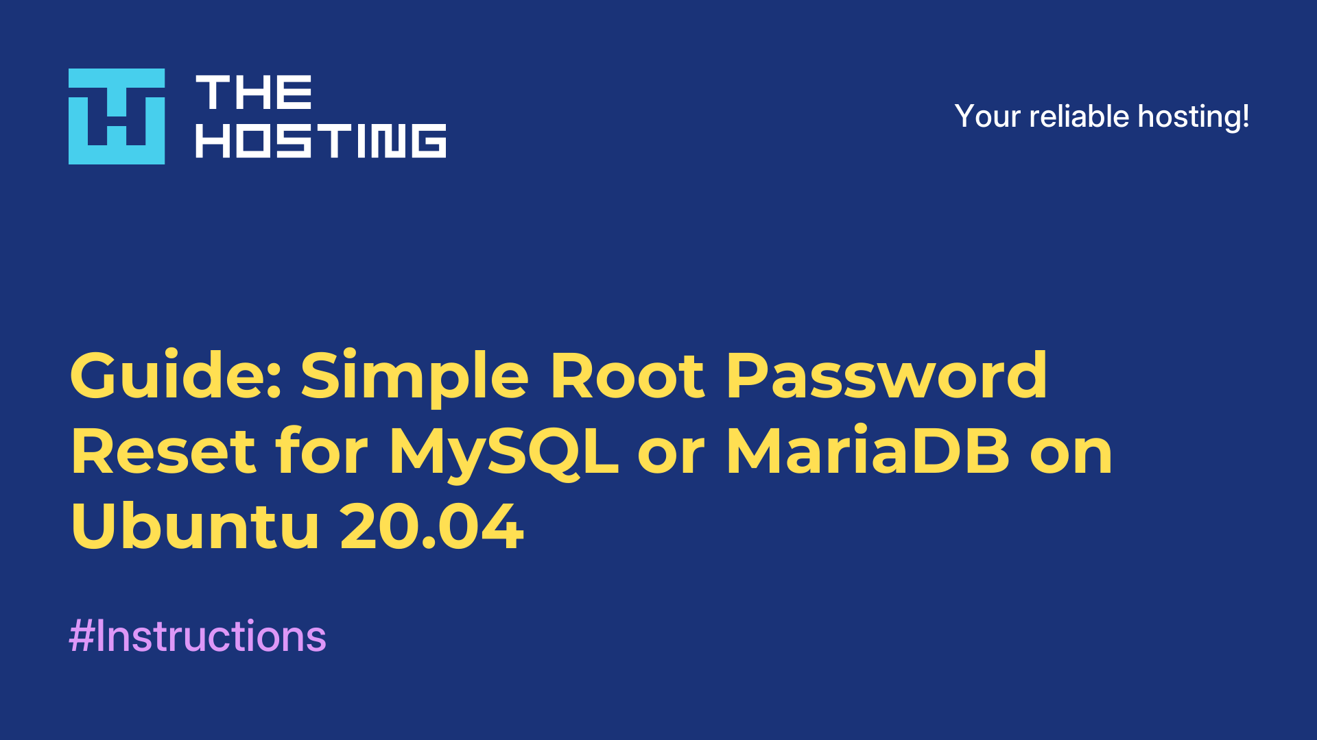 Guide: Simple Root Password Reset for MySQL or MariaDB on Ubuntu 20.04