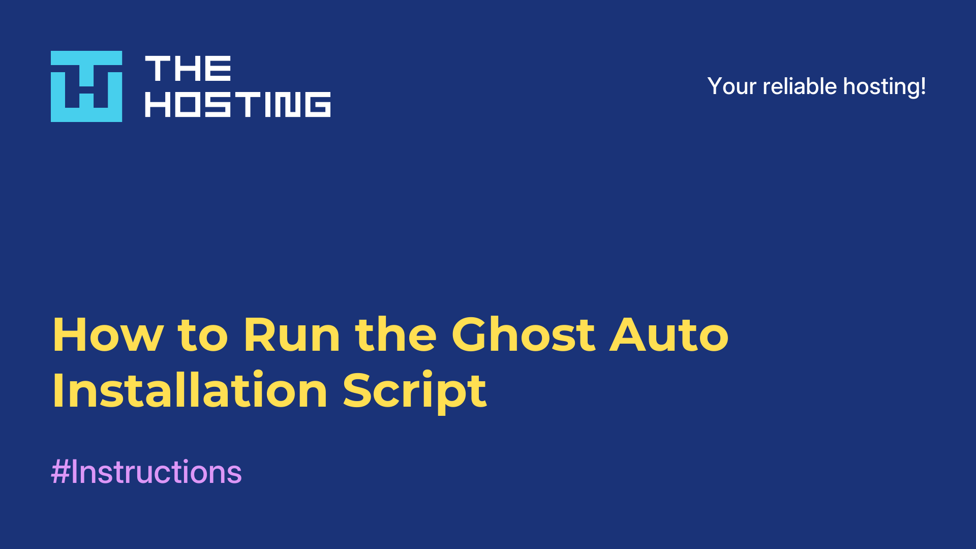How to Run the Ghost Auto-Installation Script
