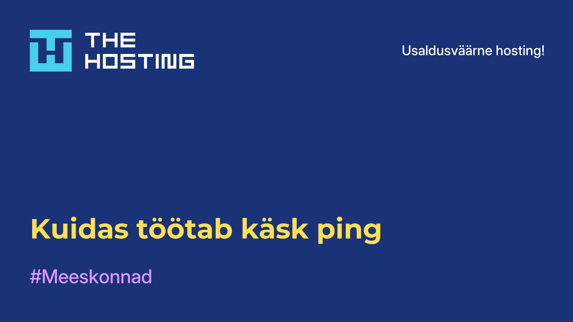 Kuidas töötab käsk ping
