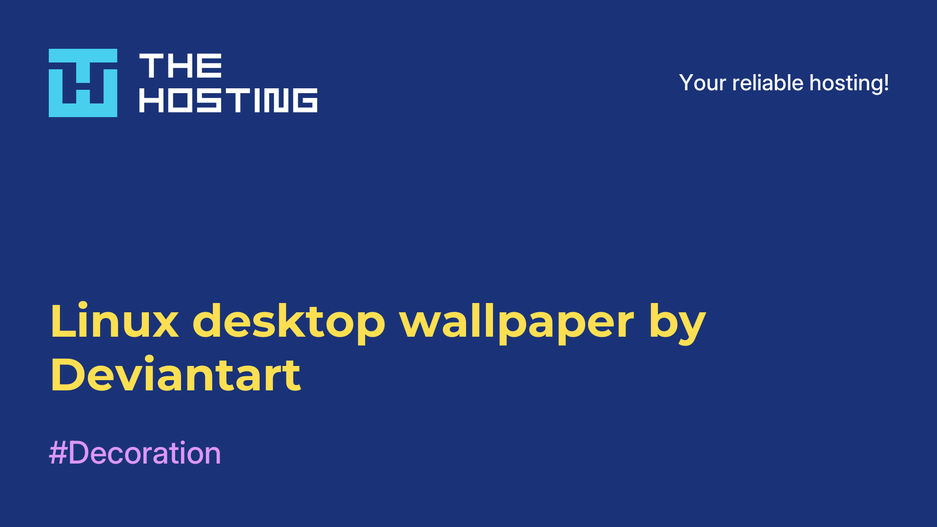 Linux desktop wallpaper by Deviantart