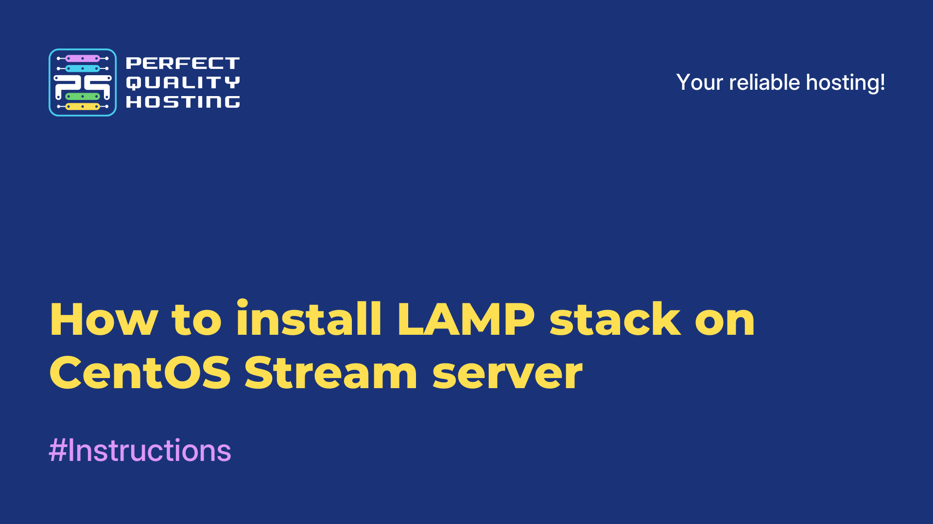 How to install LAMP stack on CentOS Stream server