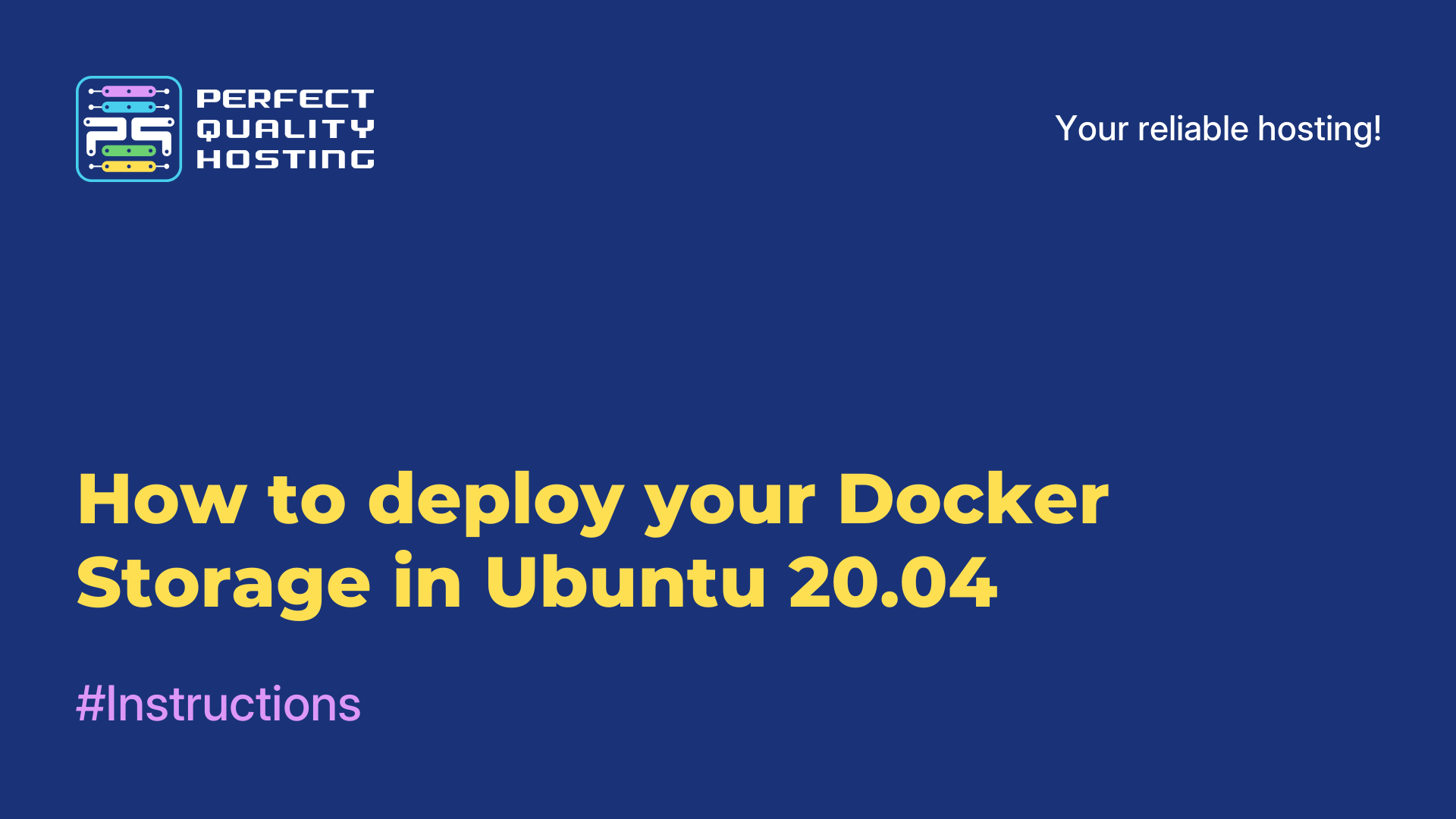 How to deploy your Docker Storage in Ubuntu 20.04