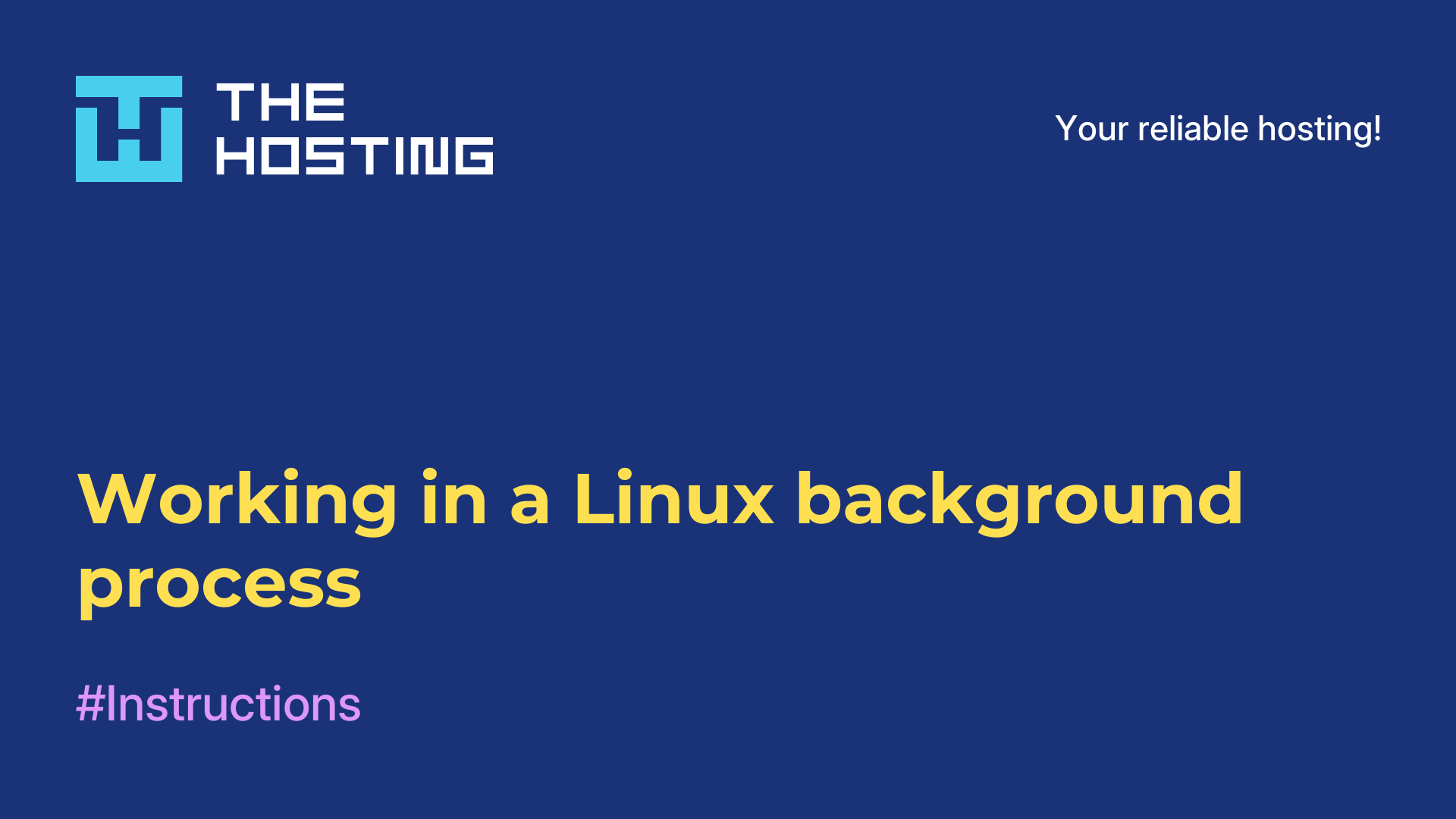 Working in a Linux background process