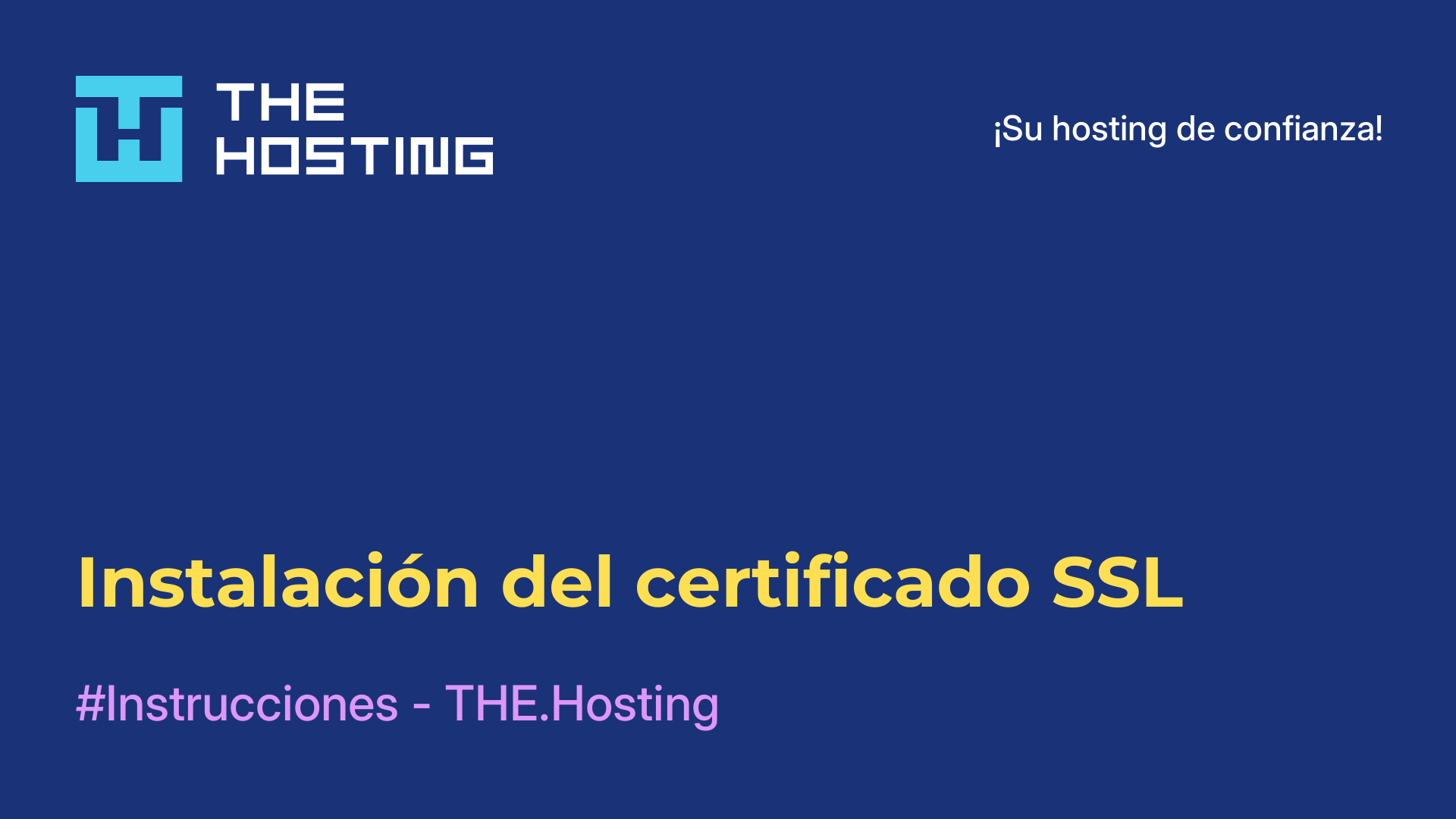 Instalación del certificado SSL