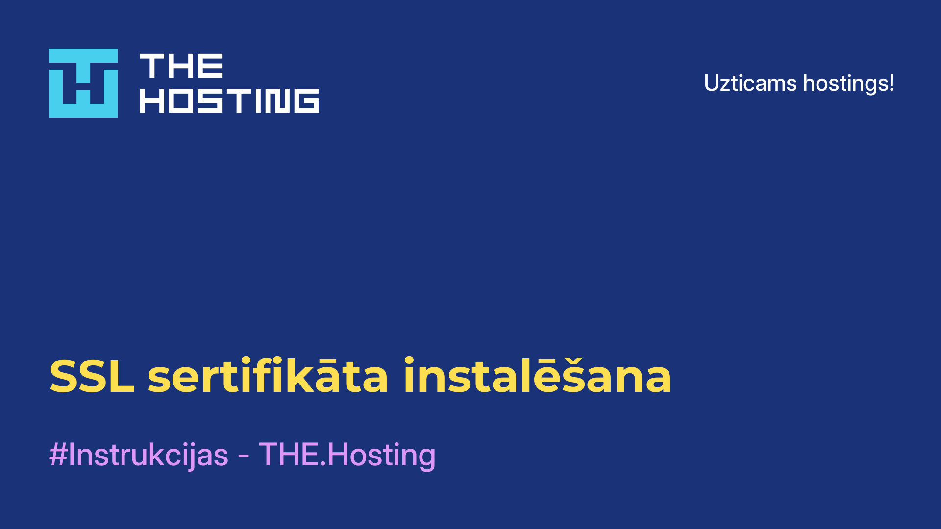 SSL sertifikāta instalēšana