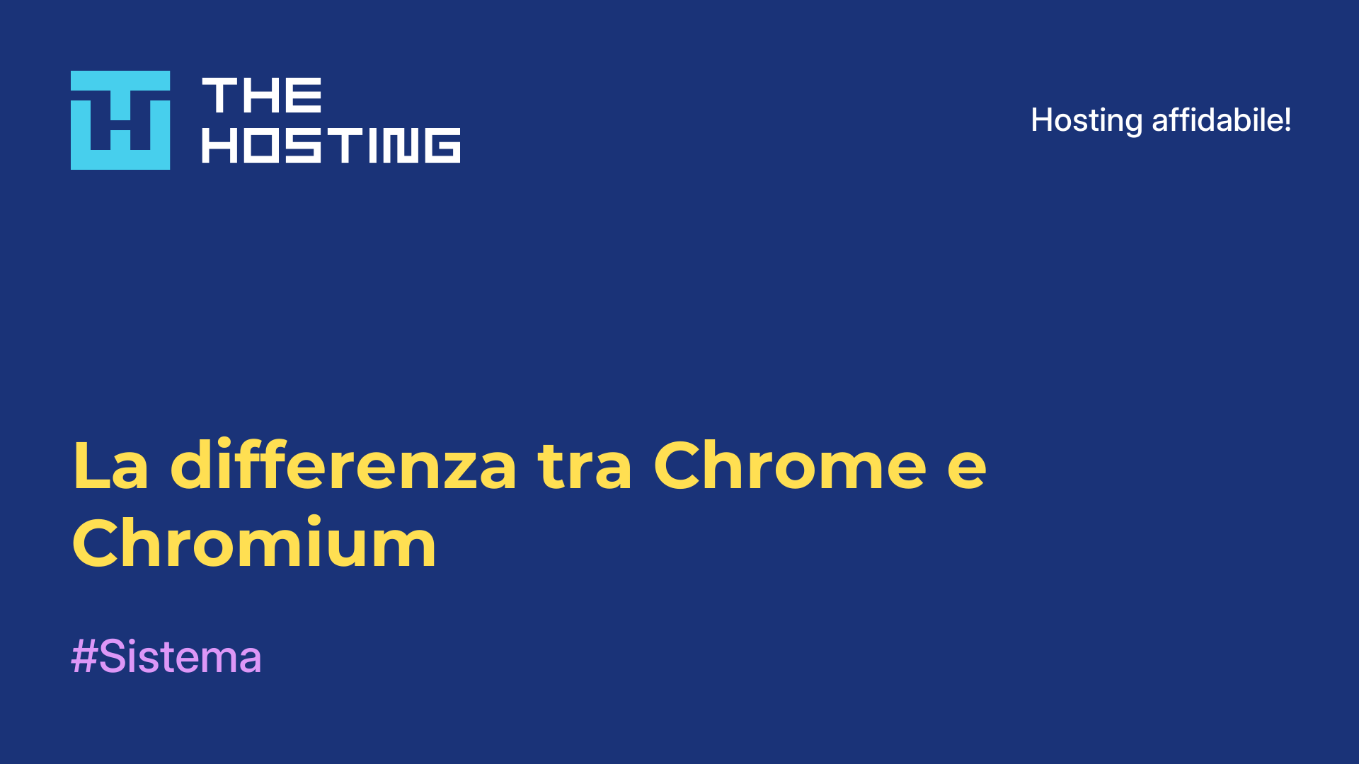 La differenza tra Chrome e Chromium