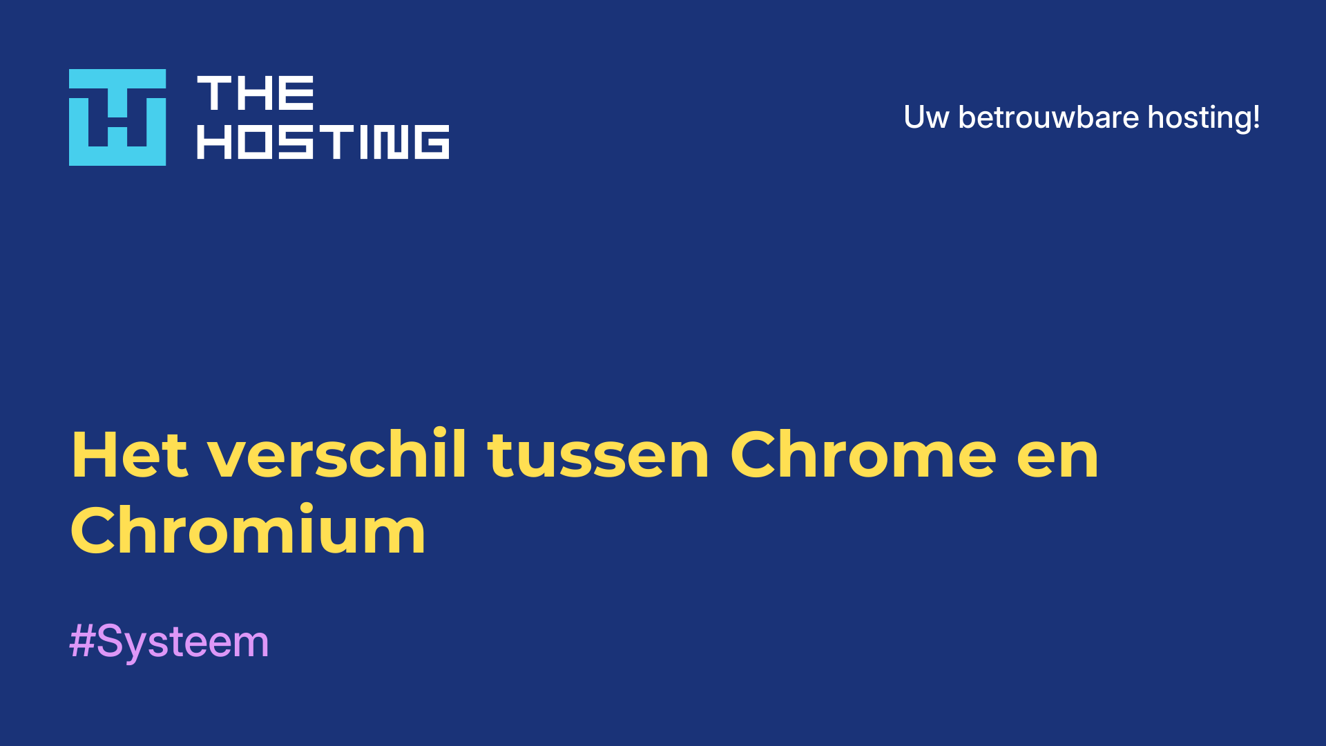 Het verschil tussen Chrome en Chromium
