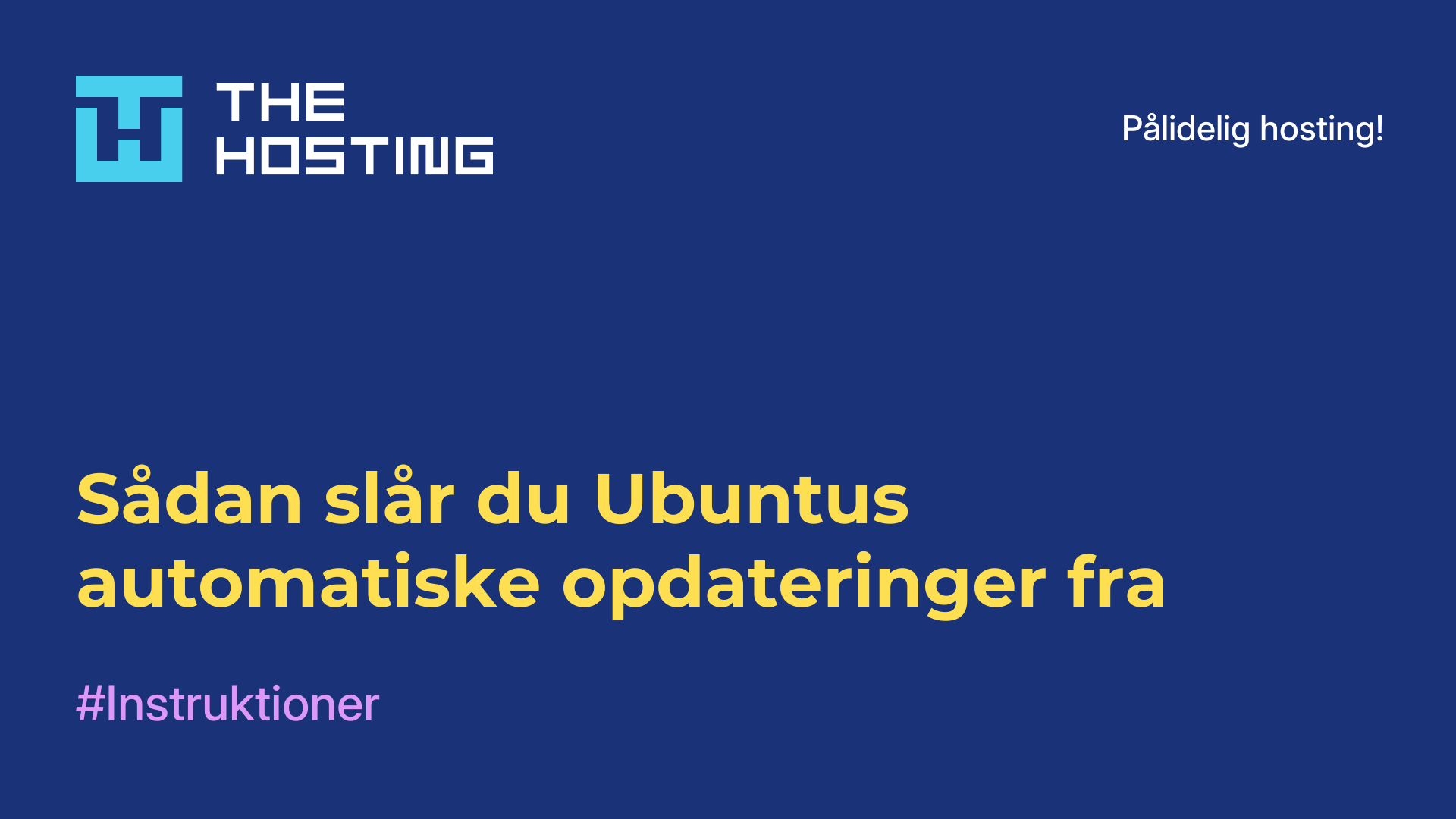 Sådan slår du Ubuntus automatiske opdateringer fra
