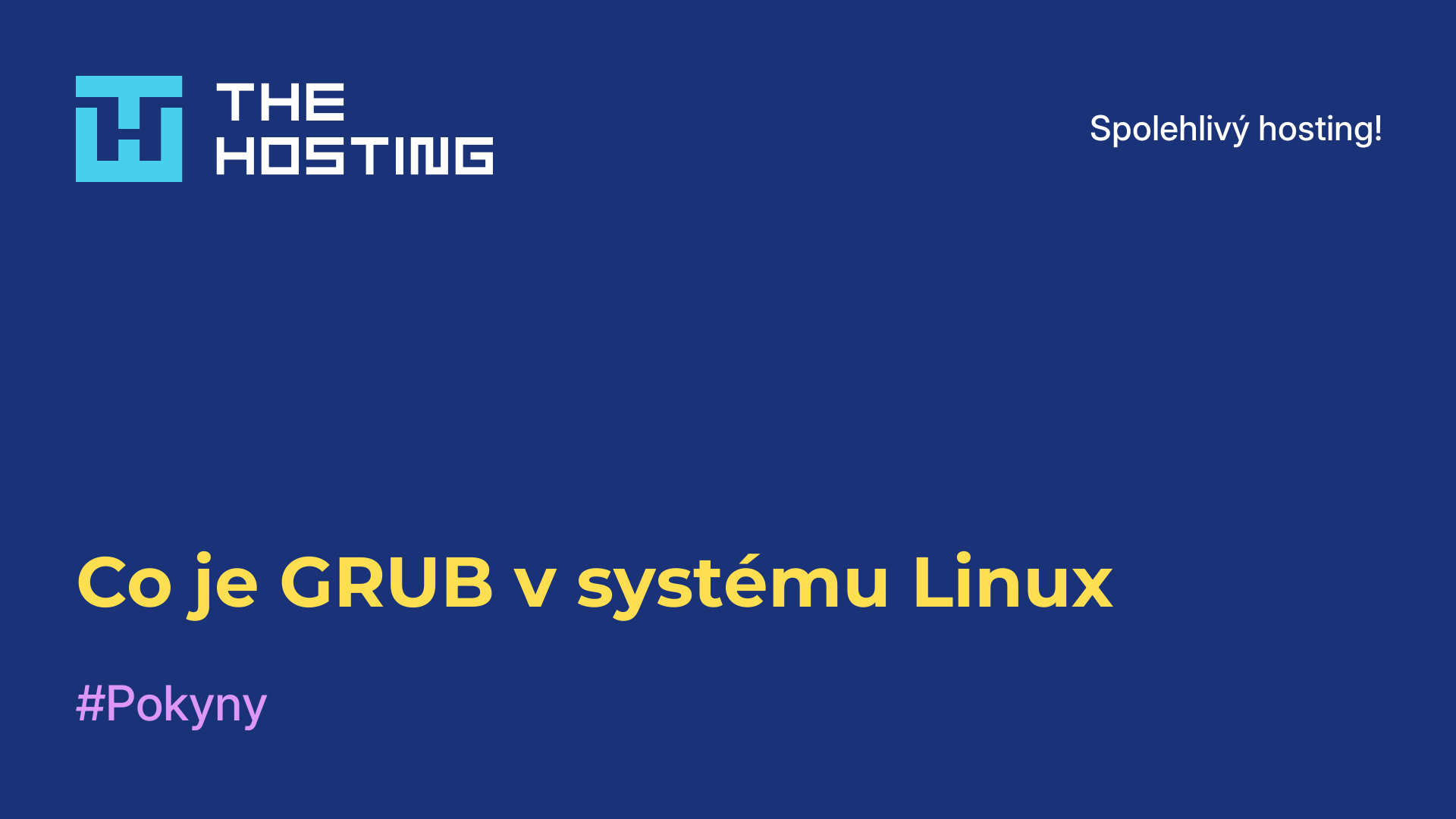 Co je GRUB v systému Linux