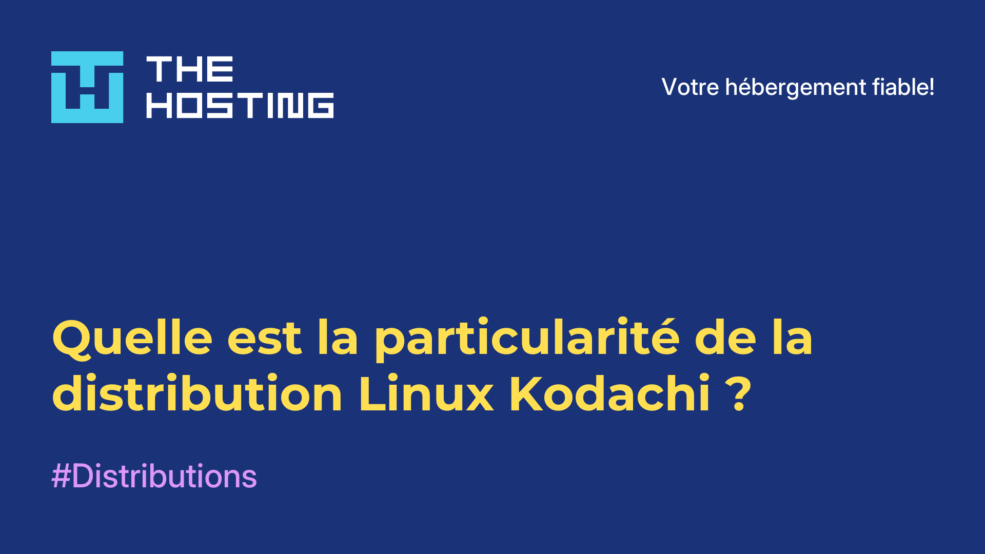 Quelle est la particularité de la distribution Linux Kodachi ?