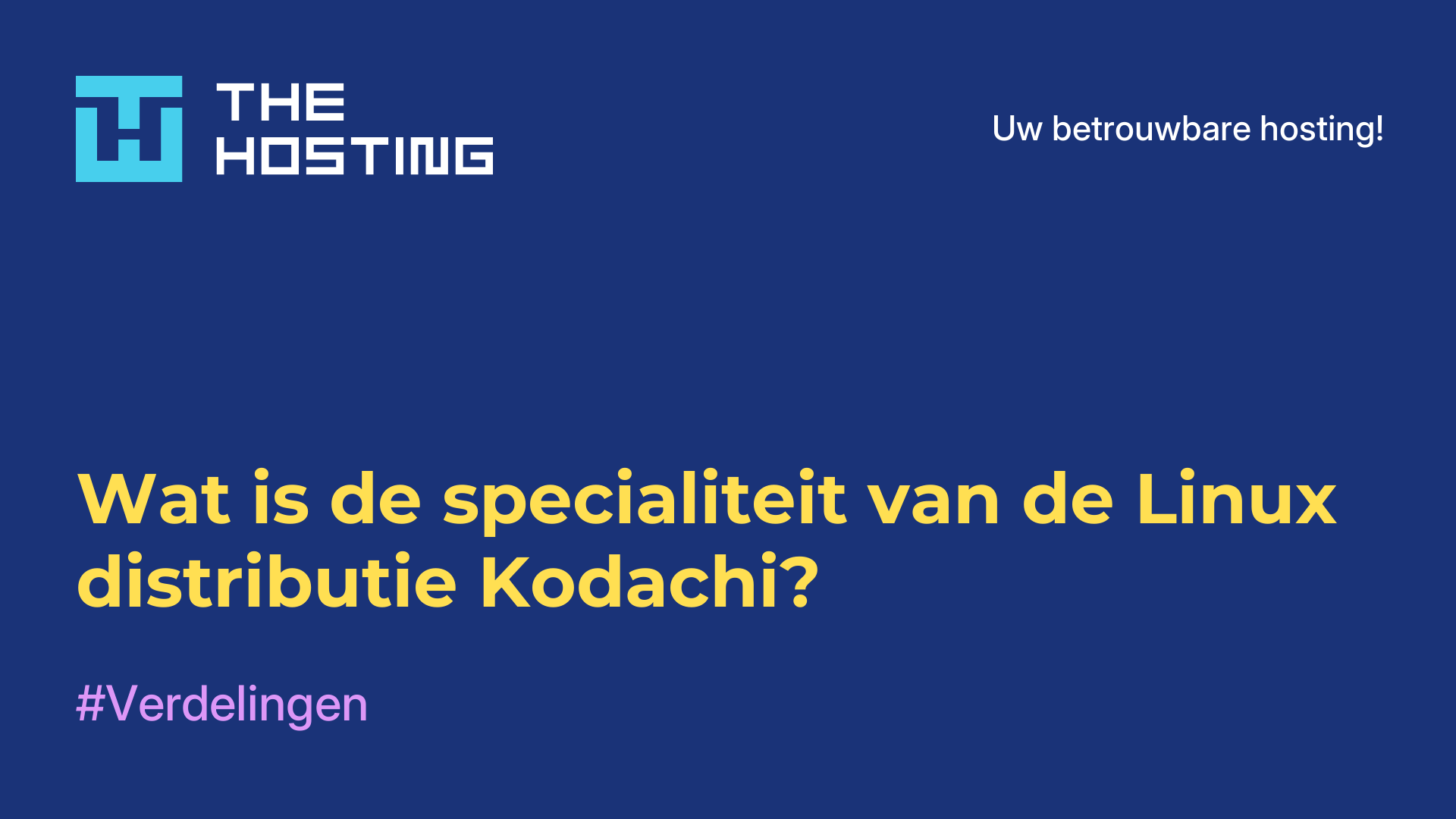 Wat is de specialiteit van de Linux-distributie Kodachi?