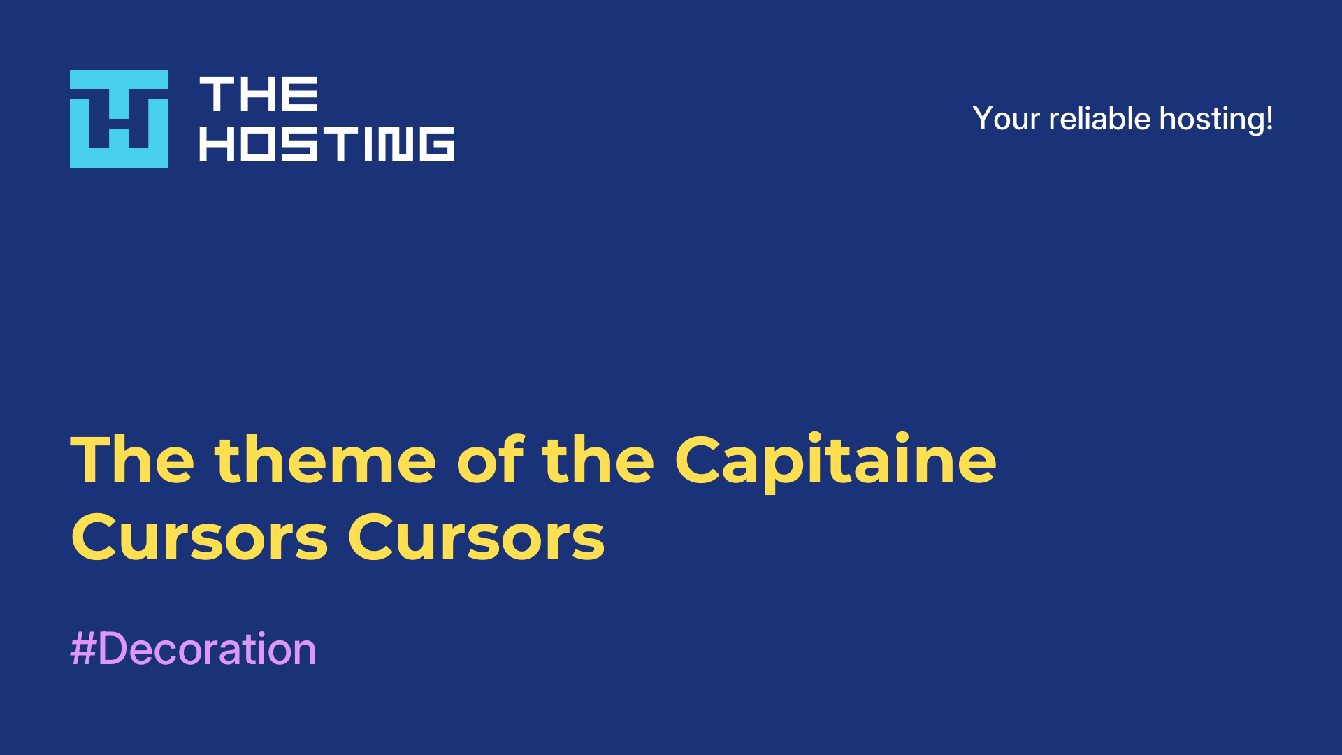 The theme of the Capitaine Cursors Cursors