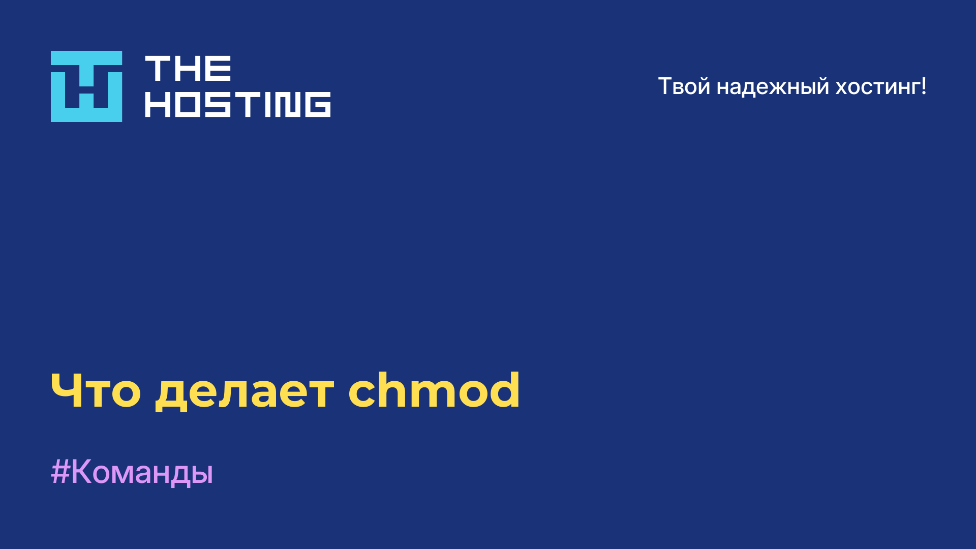 Что делает chmod