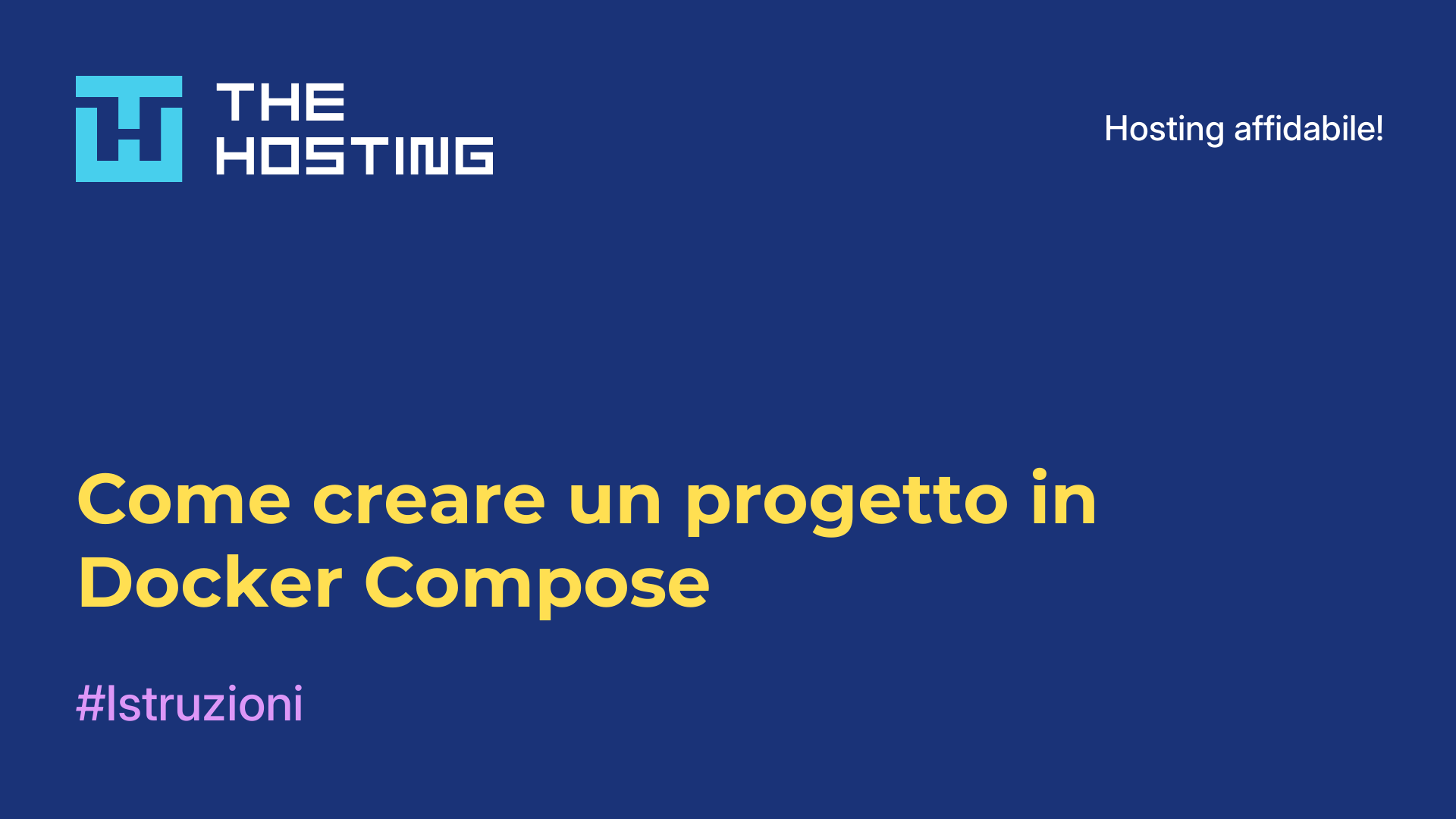 Come creare un progetto in Docker Compose