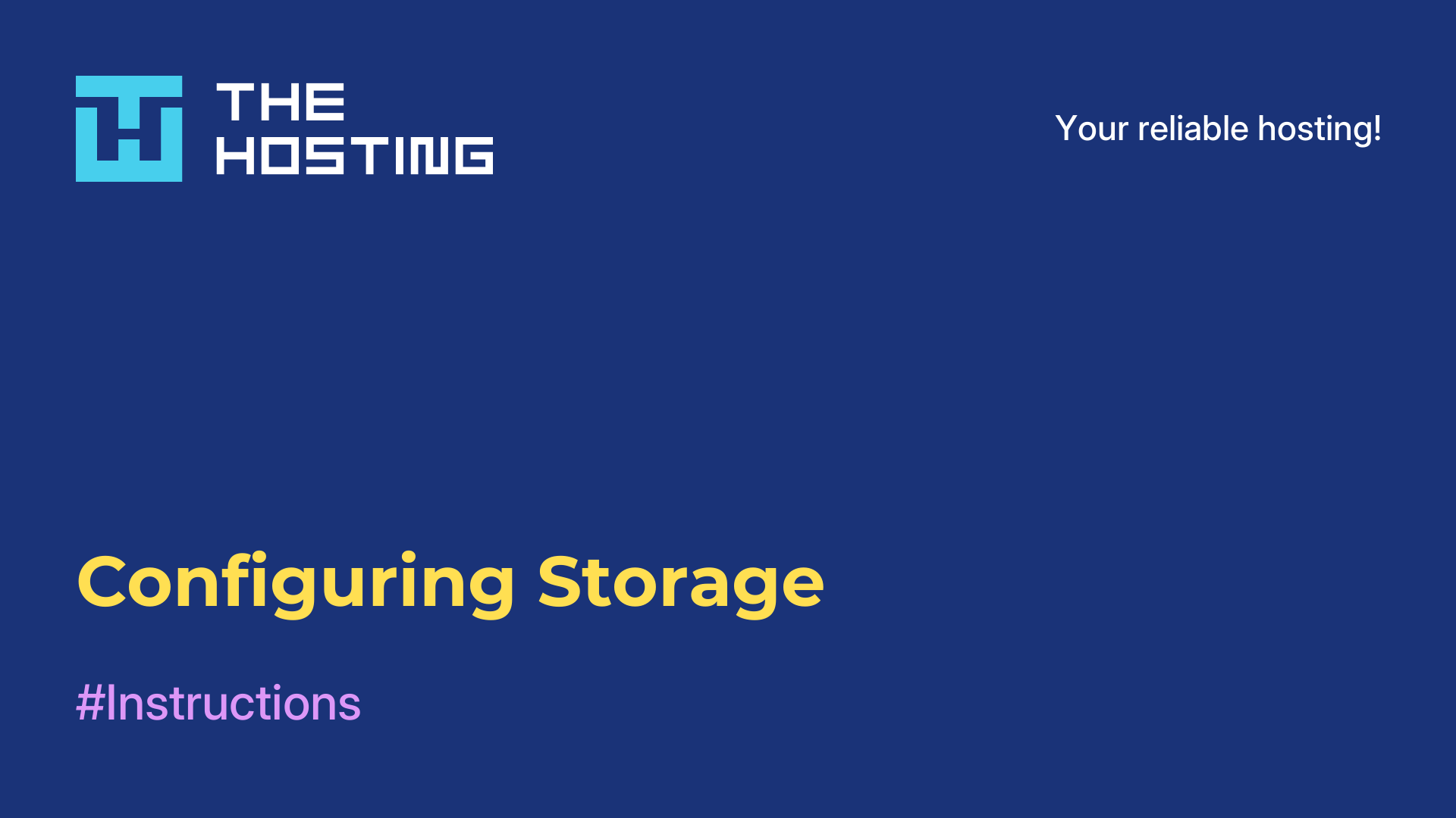 Configuring Storage