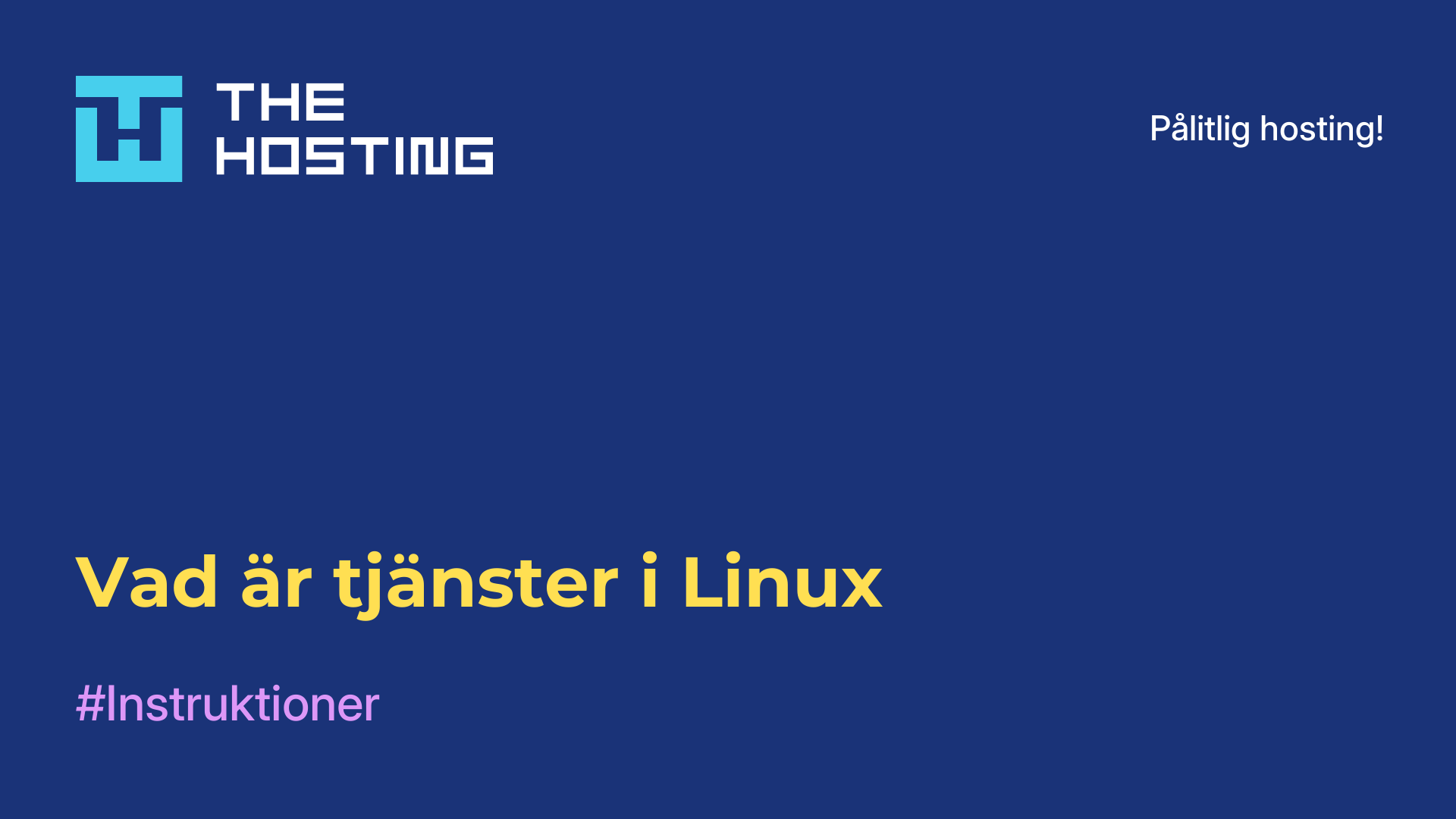 Vad är tjänster i Linux