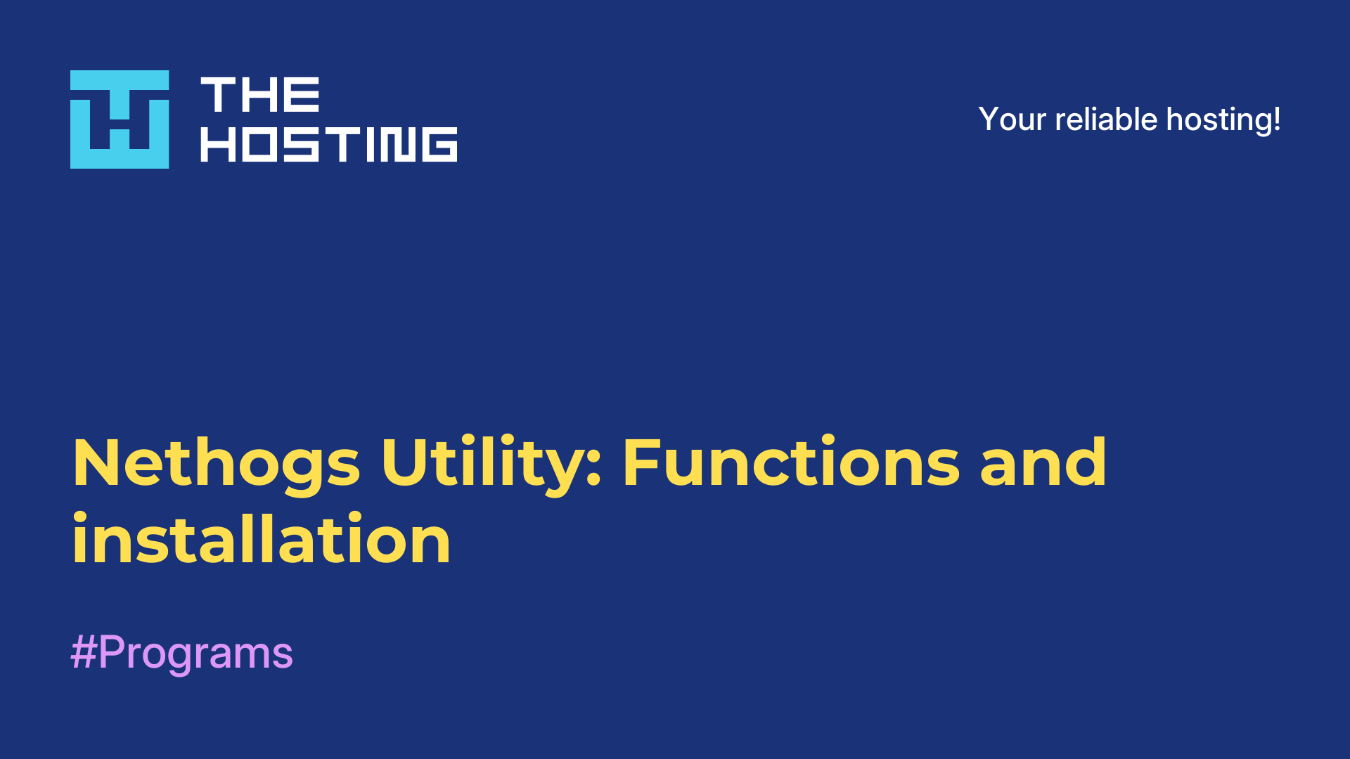 Nethogs Utility: Functions and installation