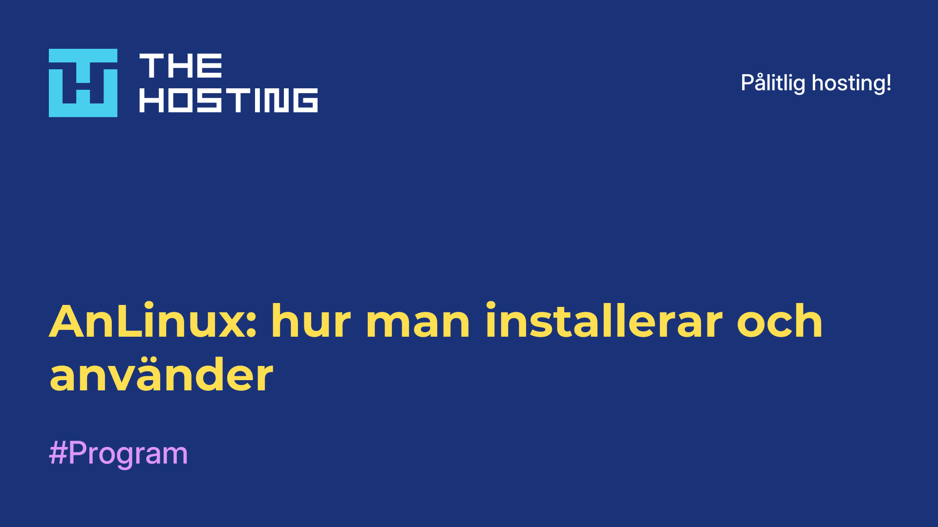 AnLinux: hur man installerar och använder