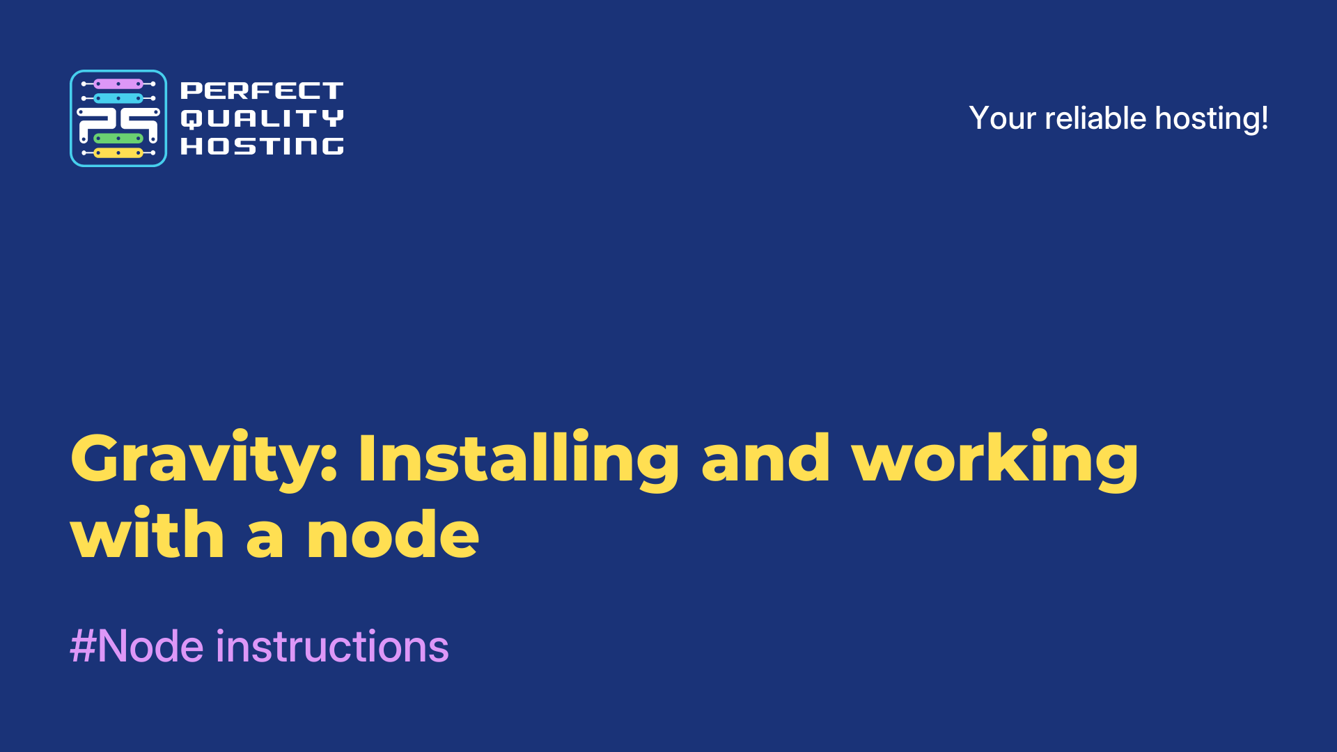 Gravity: Installing and working with a node