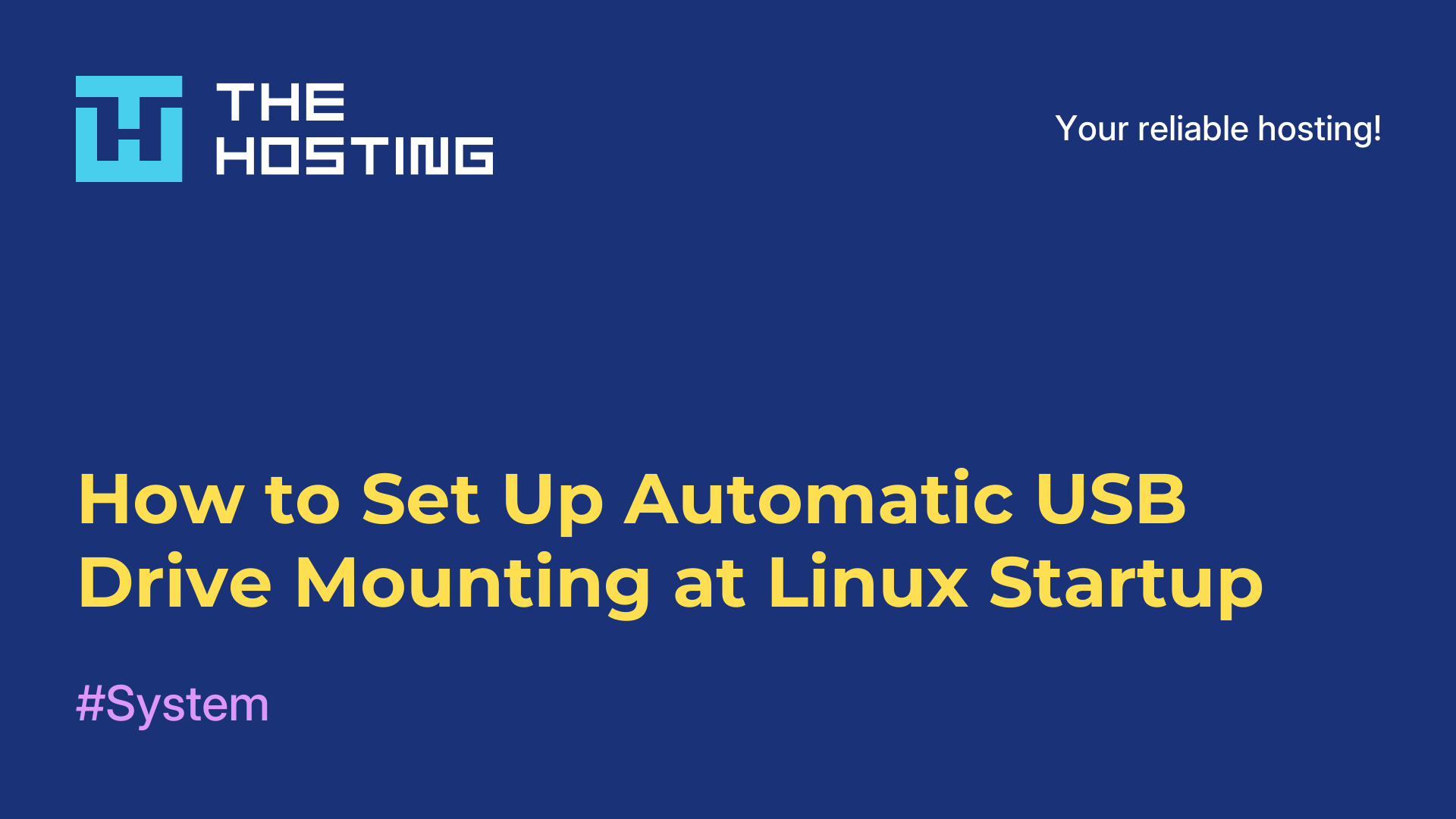How to Set Up Automatic USB Drive Mounting at Linux Startup
