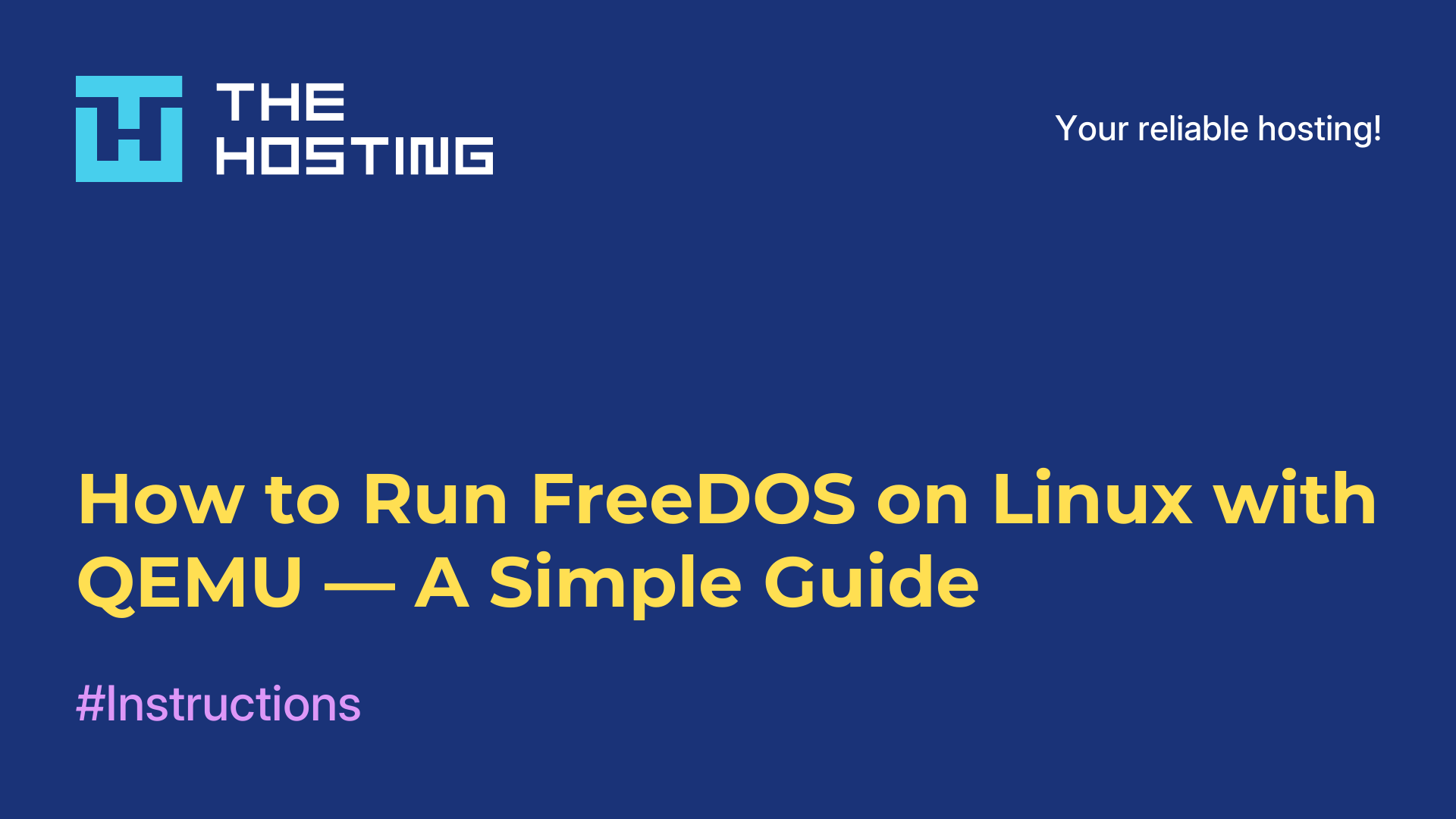 How to Run FreeDOS on Linux with QEMU — A Simple Guide
