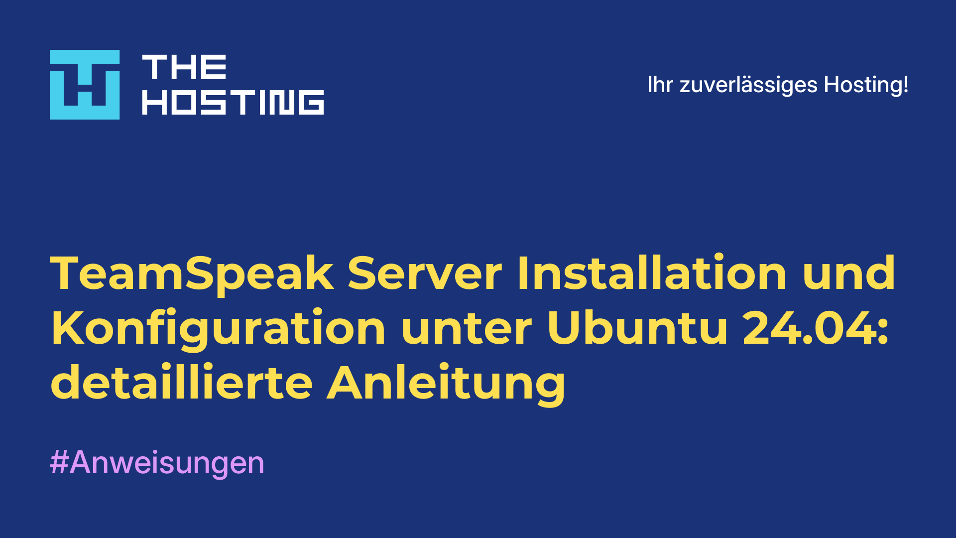 TeamSpeak Server Installation und Konfiguration unter Ubuntu 24.04: detaillierte Anleitung
