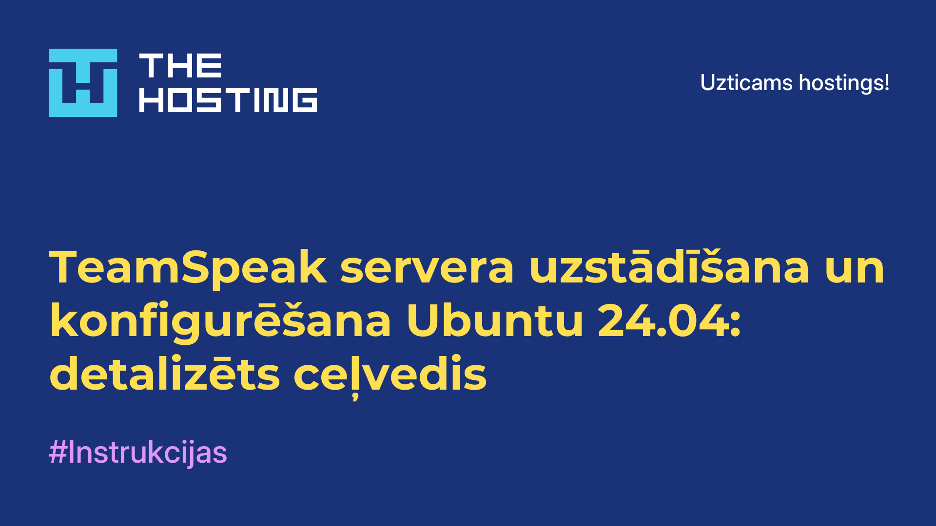 TeamSpeak servera uzstādīšana un konfigurēšana Ubuntu 24.04: detalizēts ceļvedis