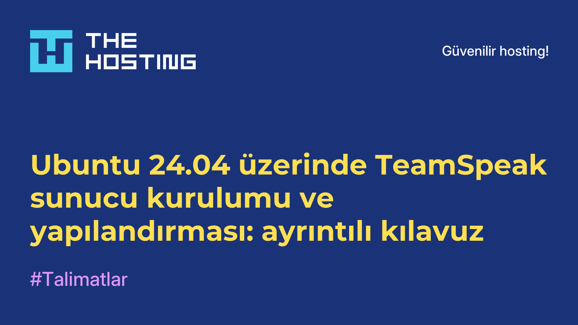 Ubuntu 24.04 üzerinde TeamSpeak sunucu kurulumu ve yapılandırması: ayrıntılı kılavuz