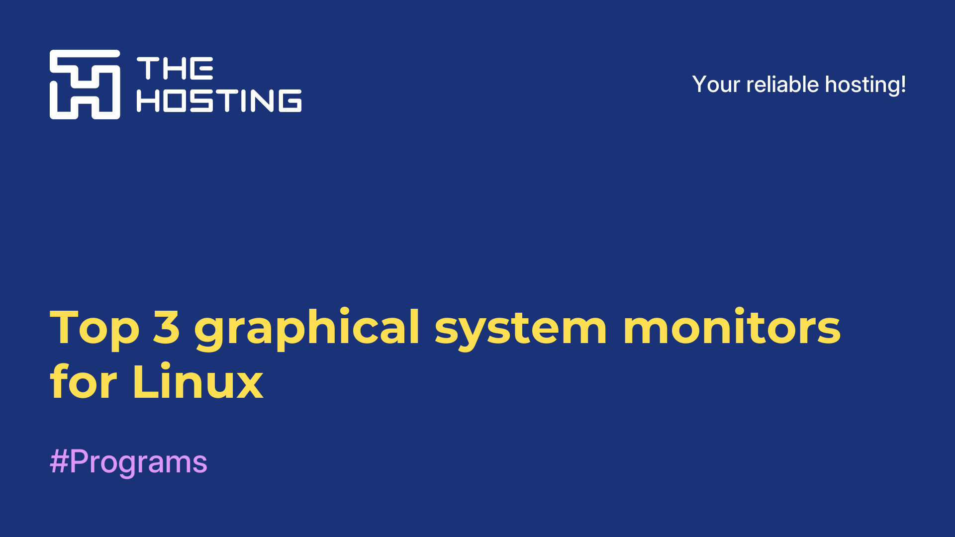 Top 3 graphical system monitors for Linux
